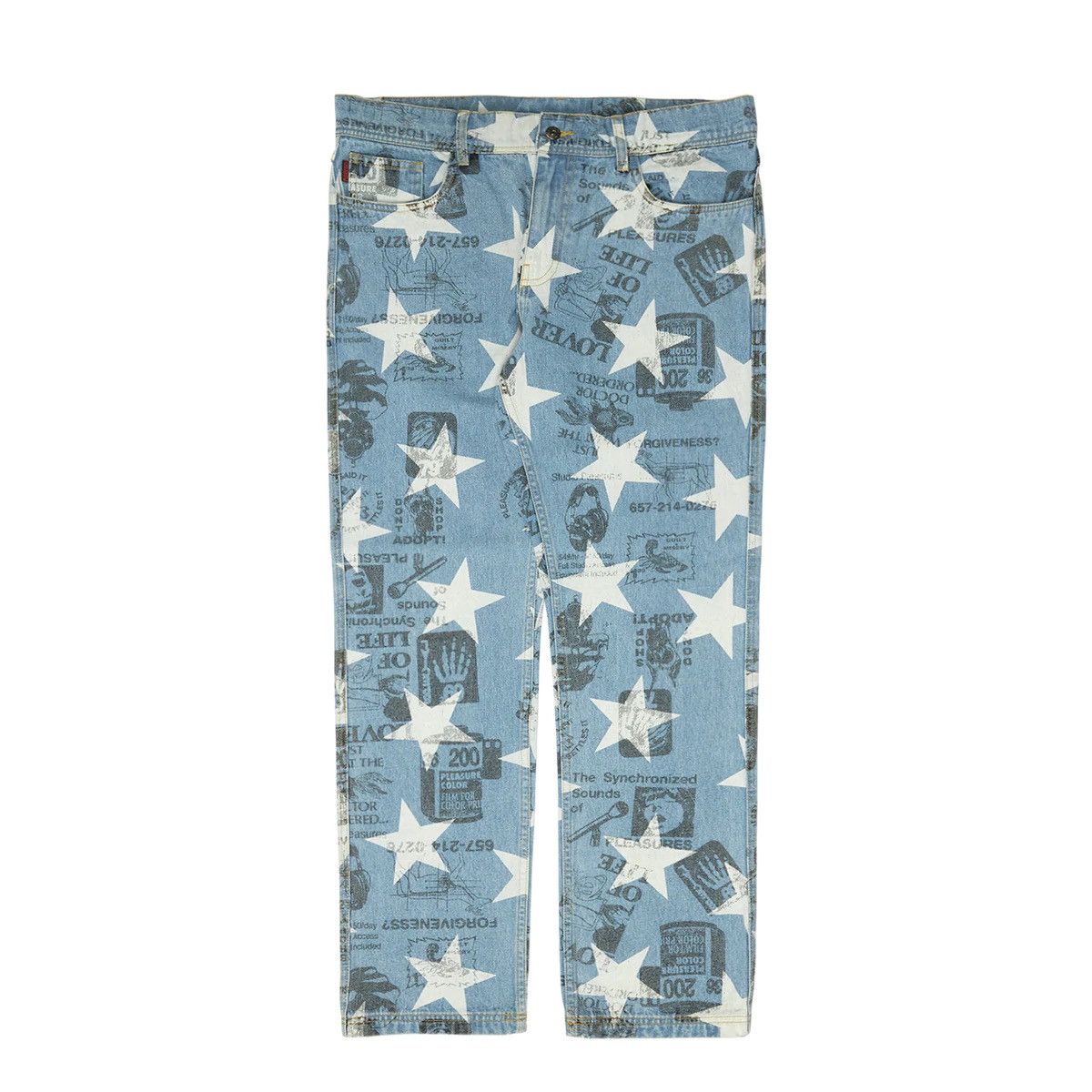 Pleasures Poppy Denim Pants Size US 30 / EU 46 - 1 Thumbnail