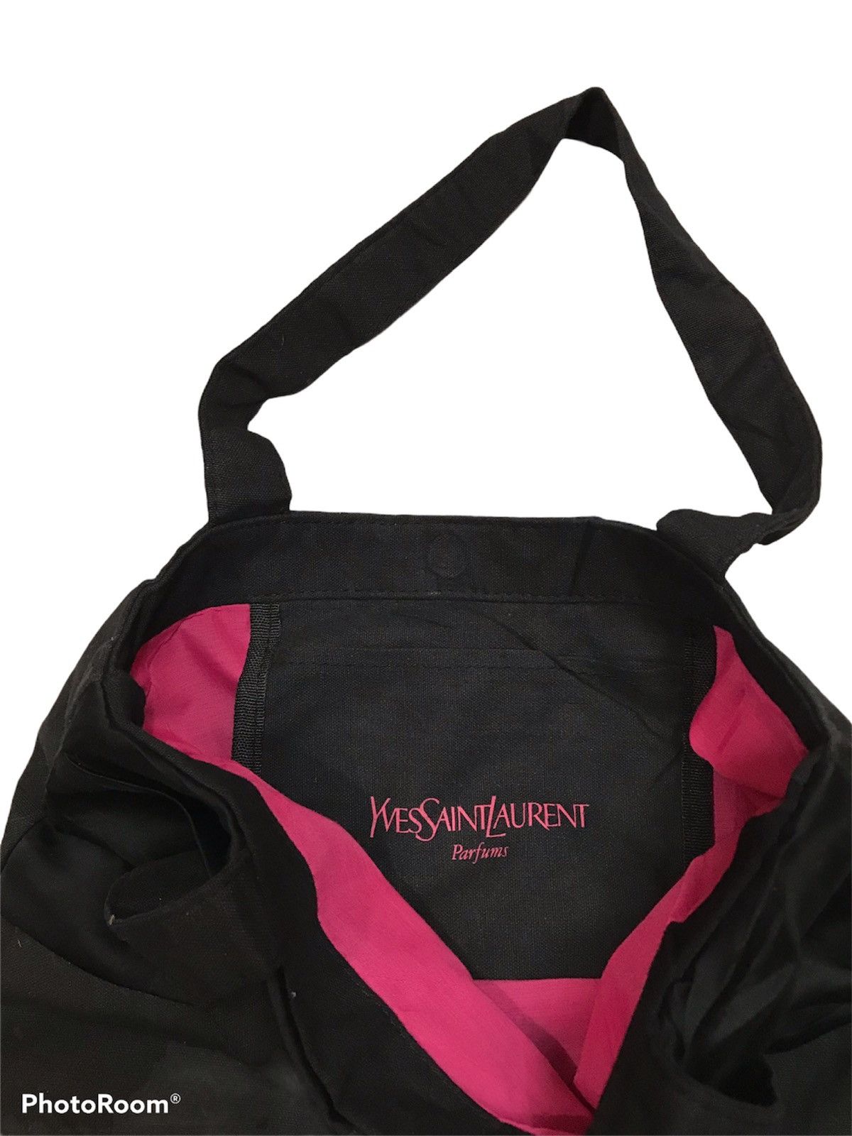 Yves Saint Laurent Yves Saint Laurent Parfums All Black Logo Totebag Size ONE SIZE - 3 Thumbnail