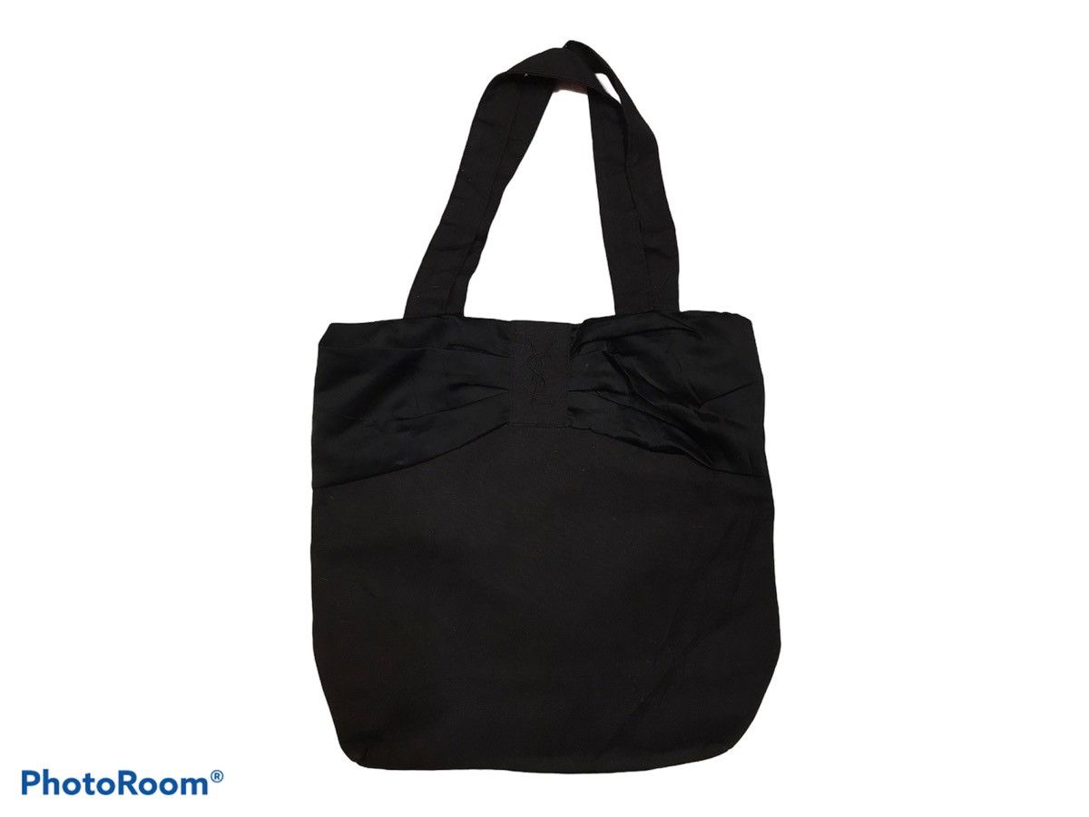 Yves Saint Laurent Yves Saint Laurent Parfums All Black Logo Totebag Size ONE SIZE - 1 Thumbnail