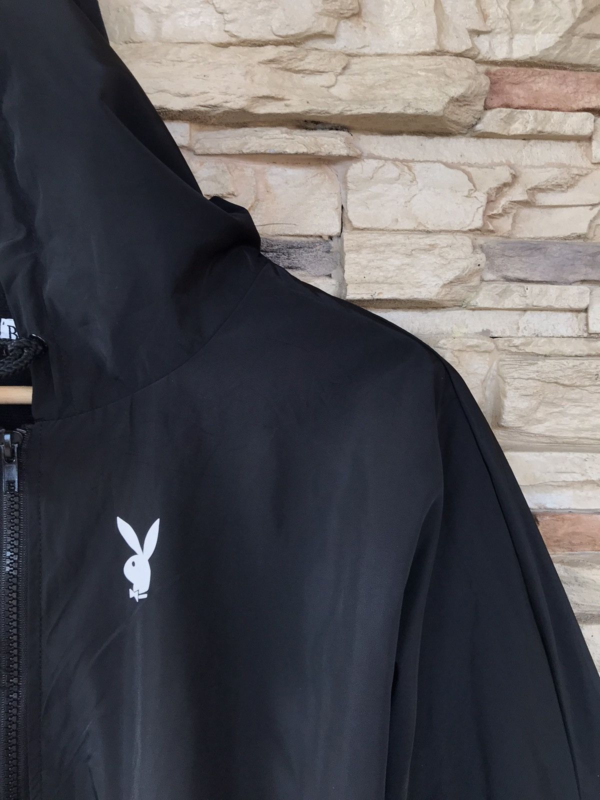 Playboy Vintage Playboy Windbreaker Hoodies Size US L / EU 52-54 / 3 - 3 Thumbnail