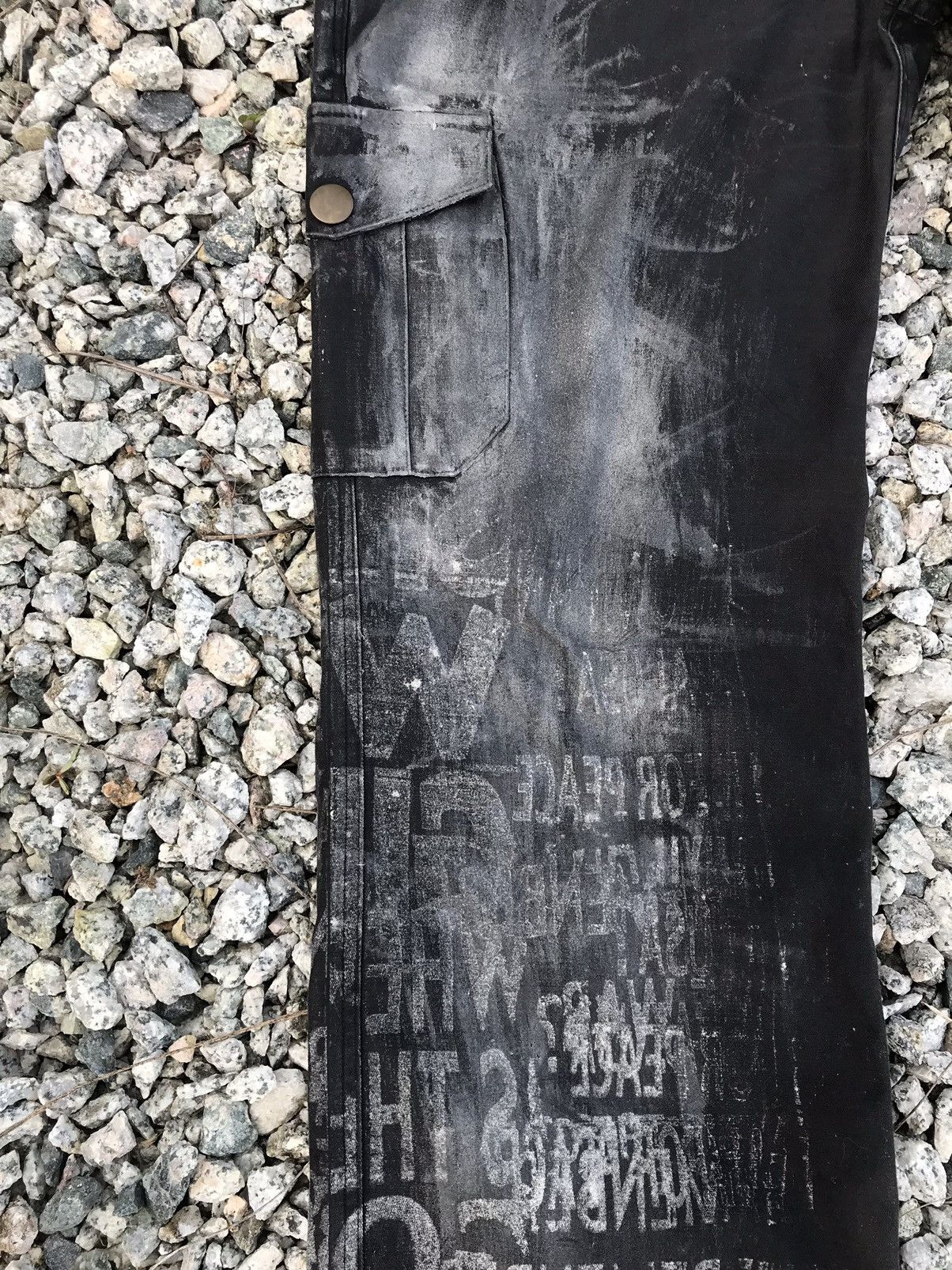 Vintage D.O.A HN & Die Artisan Punk Style Distressed Cargo Pants Size US 34 / EU 50 - 8 Thumbnail