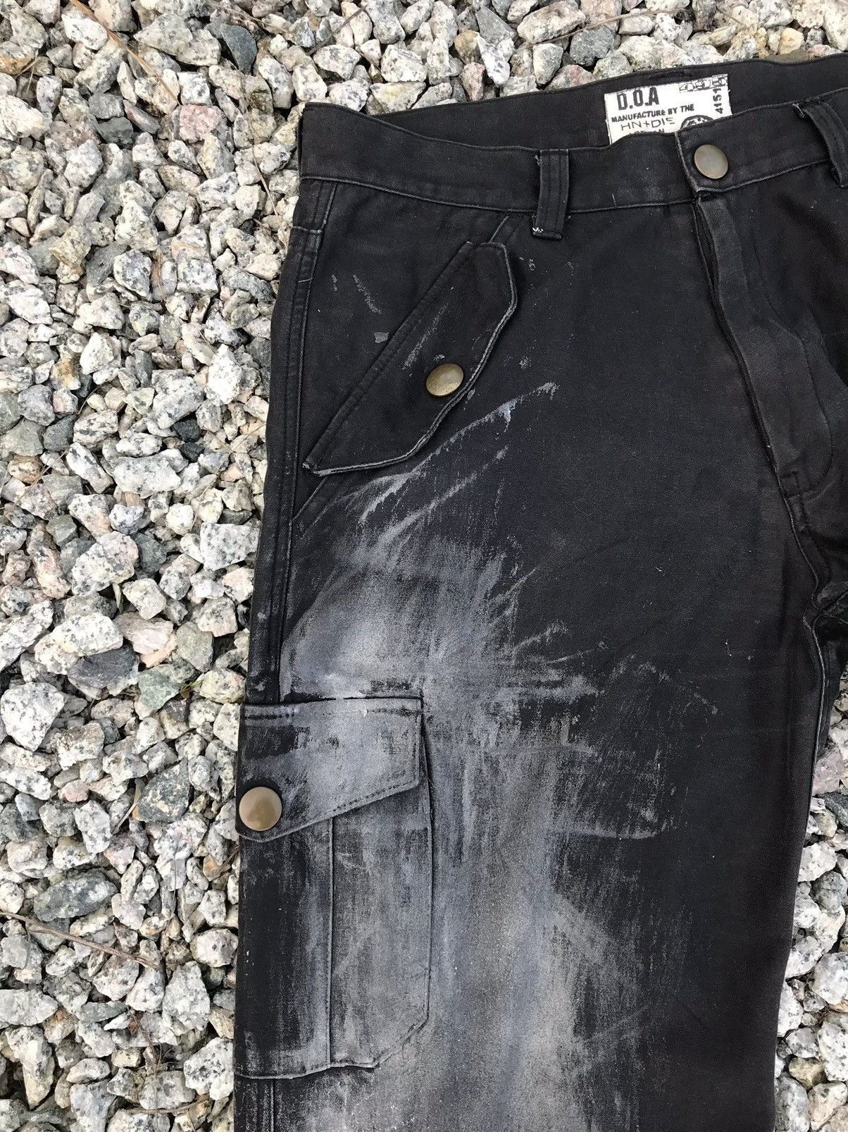 Vintage D.O.A HN & Die Artisan Punk Style Distressed Cargo Pants Size US 34 / EU 50 - 9 Thumbnail