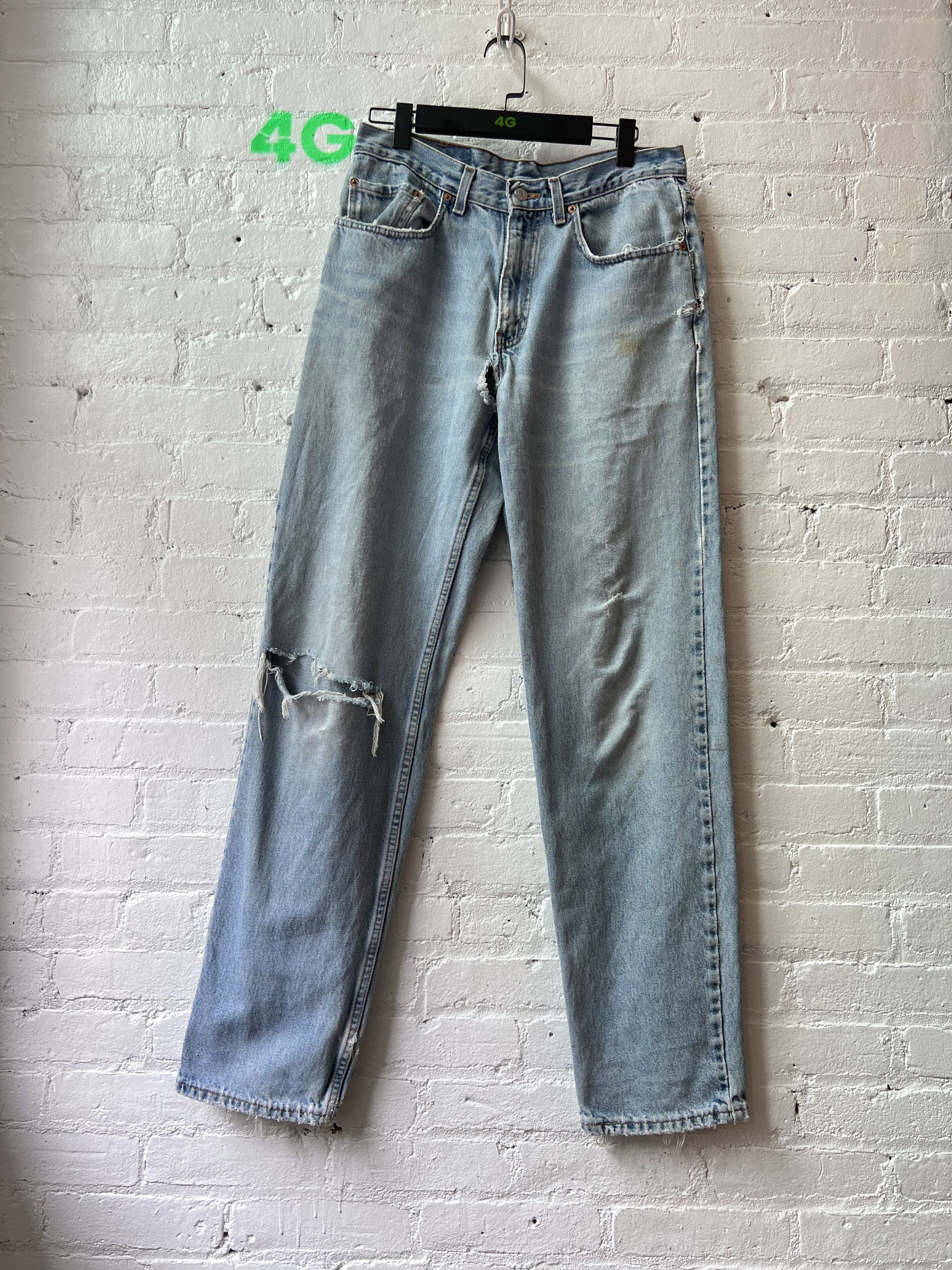 image of Vintage Levi's Thrashed 4Gseller in Blue Denim, Men's (Size 33)