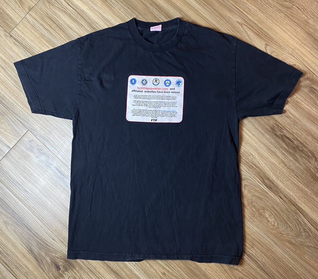 Fuck The Population FTP Seized Tee | Grailed