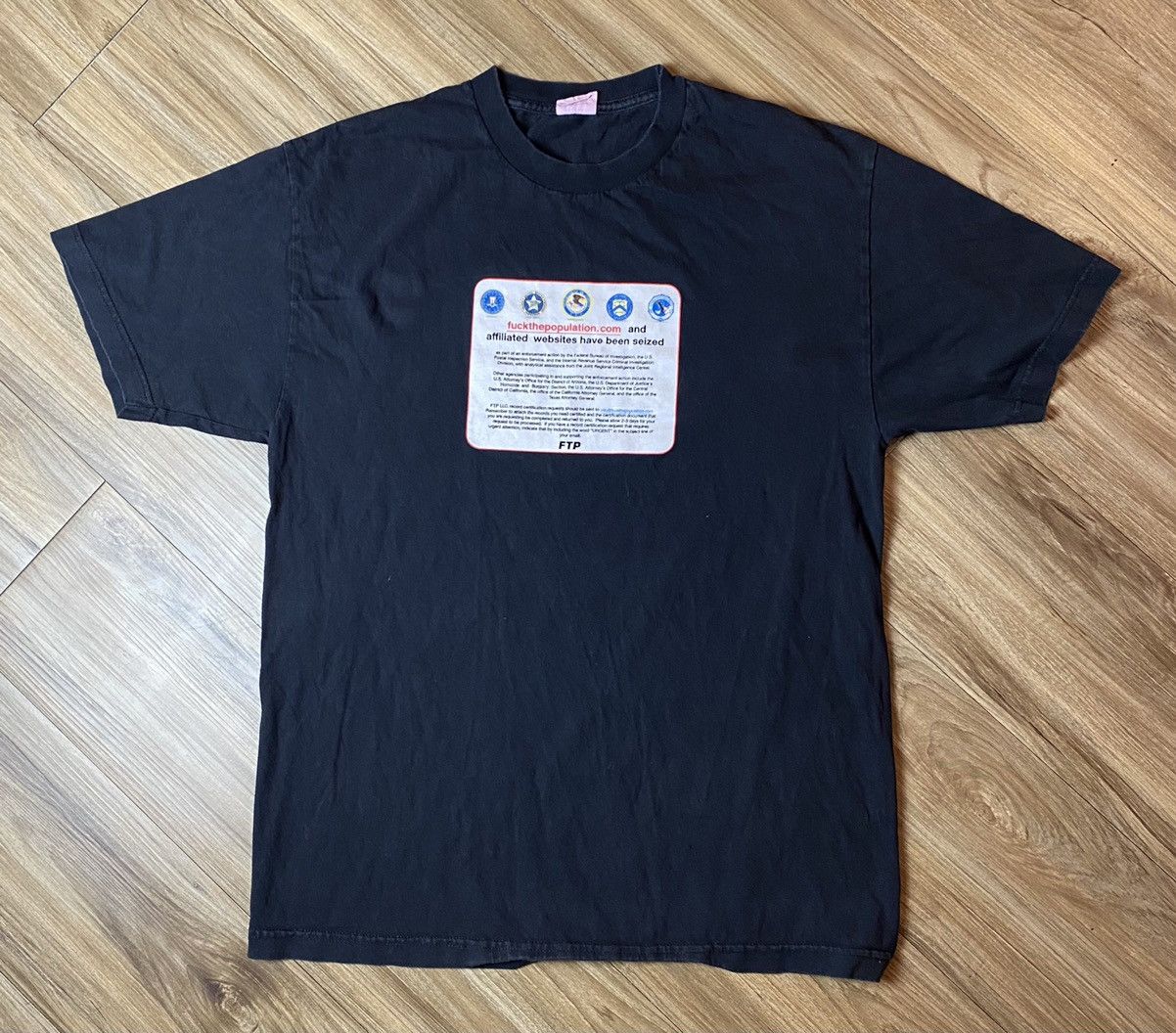 Fuck The Population FTP Seized Tee Size US L / EU 52-54 / 3 - 2 Thumbnail