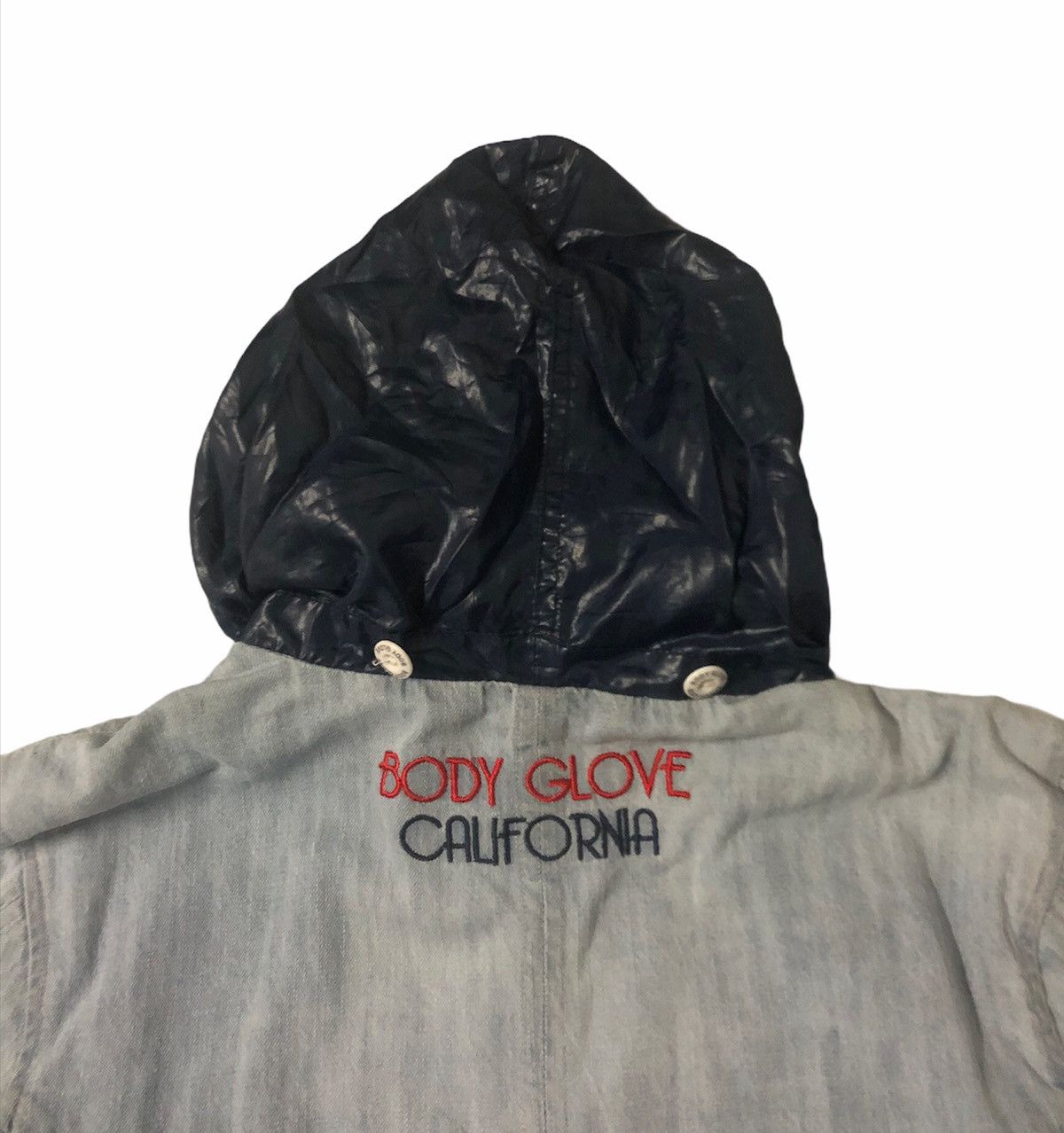 Body Glove × Vintage 🔥Body Glove California Denim Jacket With Hooded Size US S / EU 44-46 / 1 - 10 Thumbnail