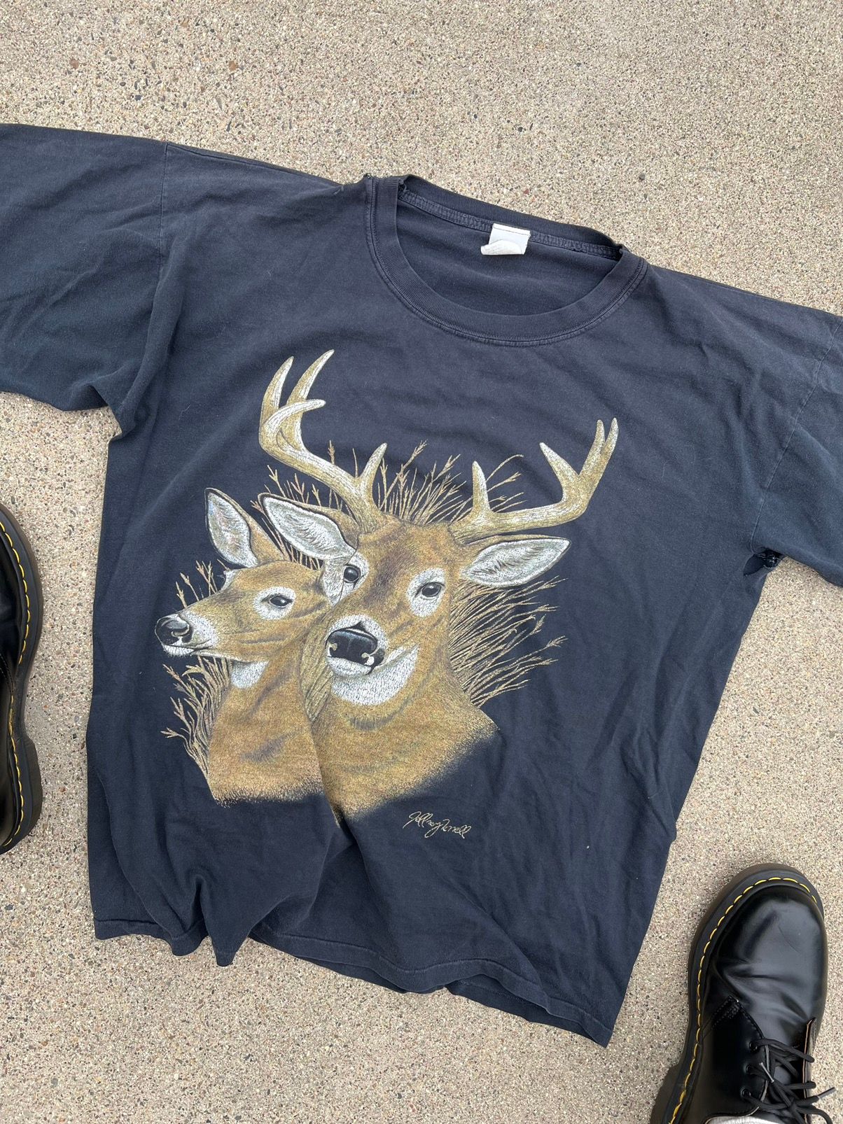 Vintage Vintage 80s faded animal tee Size US L / EU 52-54 / 3 - 1 Preview
