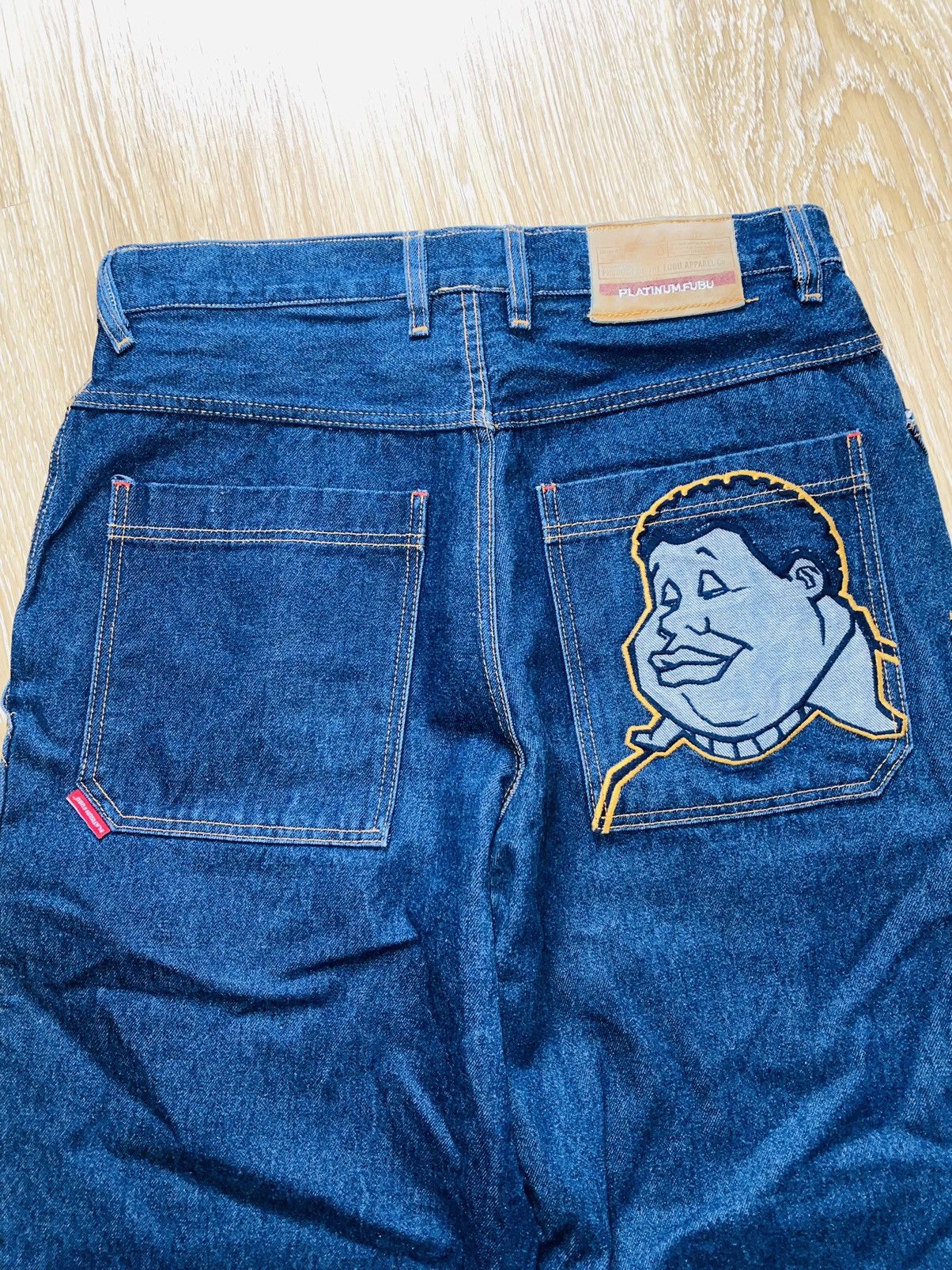 Fubu × Vintage 90s Platinum Fat Albert Jeans G-unit Size US 35 - 5 Thumbnail