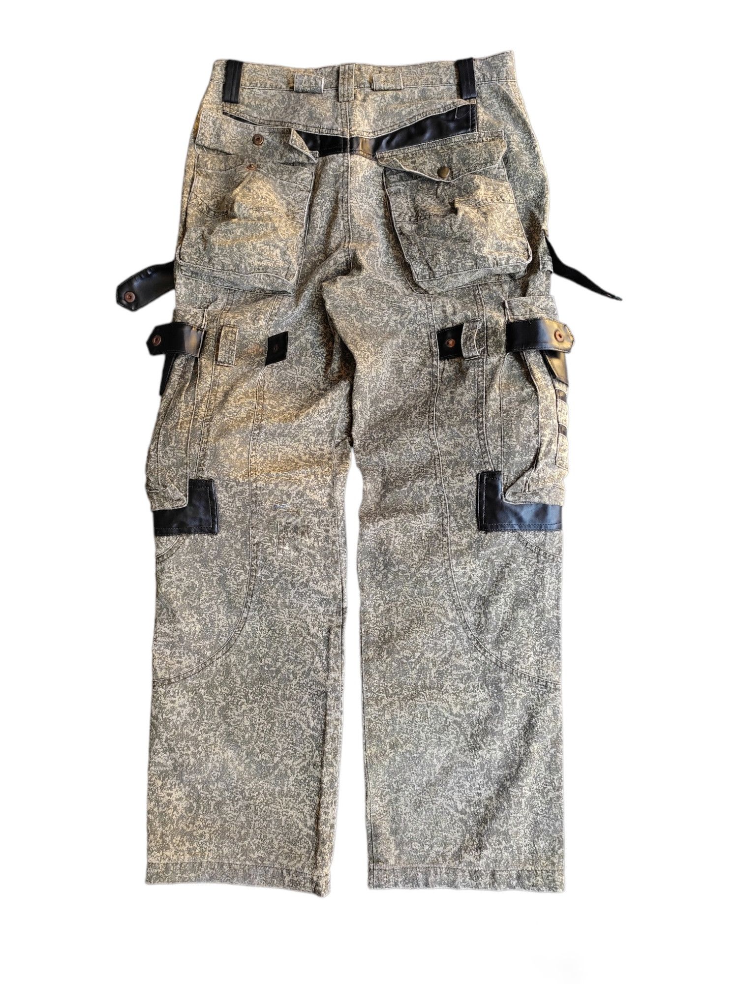 If Six Was Nine × Japanese Brand × Le Grande Bleu (L.G.B.) Tech too metallica Bondage pants Size US 32 / EU 48 - 2 Thumbnail
