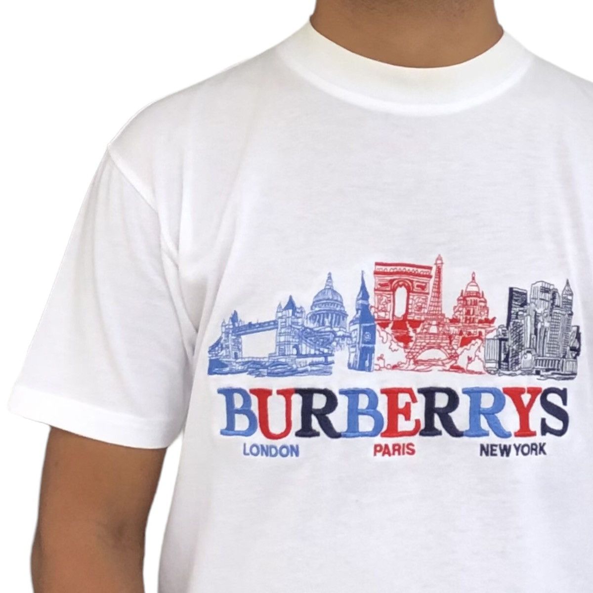 Burberry Collection Burberrys VTG 90s Embroidery T shirt Size US M / EU 48-50 / 2 - 3 Thumbnail