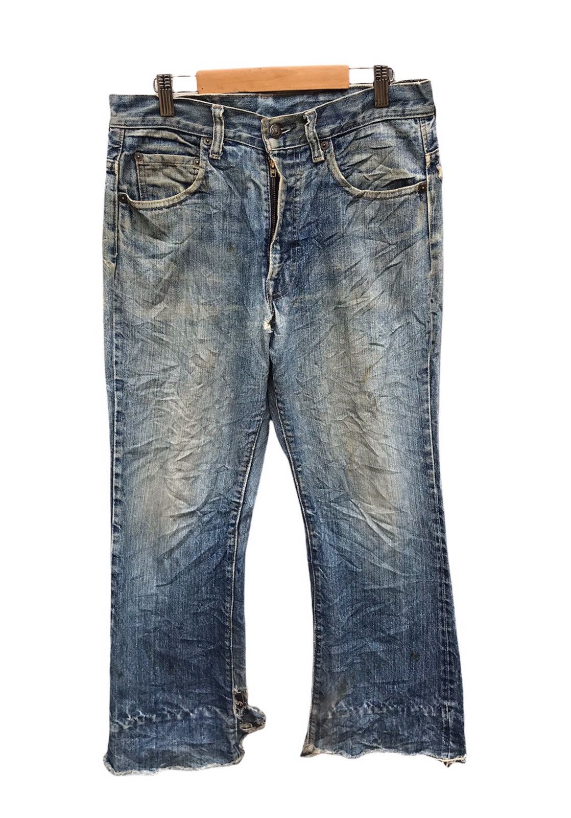 Levi's Vintage Levi's button no.8 bootcut cropped denim jeans 29x25 Size US 29 - 1 Thumbnail