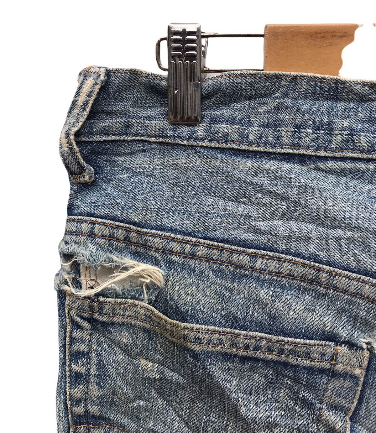 Levi's Vintage Levi's button no.8 bootcut cropped denim jeans 29x25 Size US 29 - 5 Thumbnail