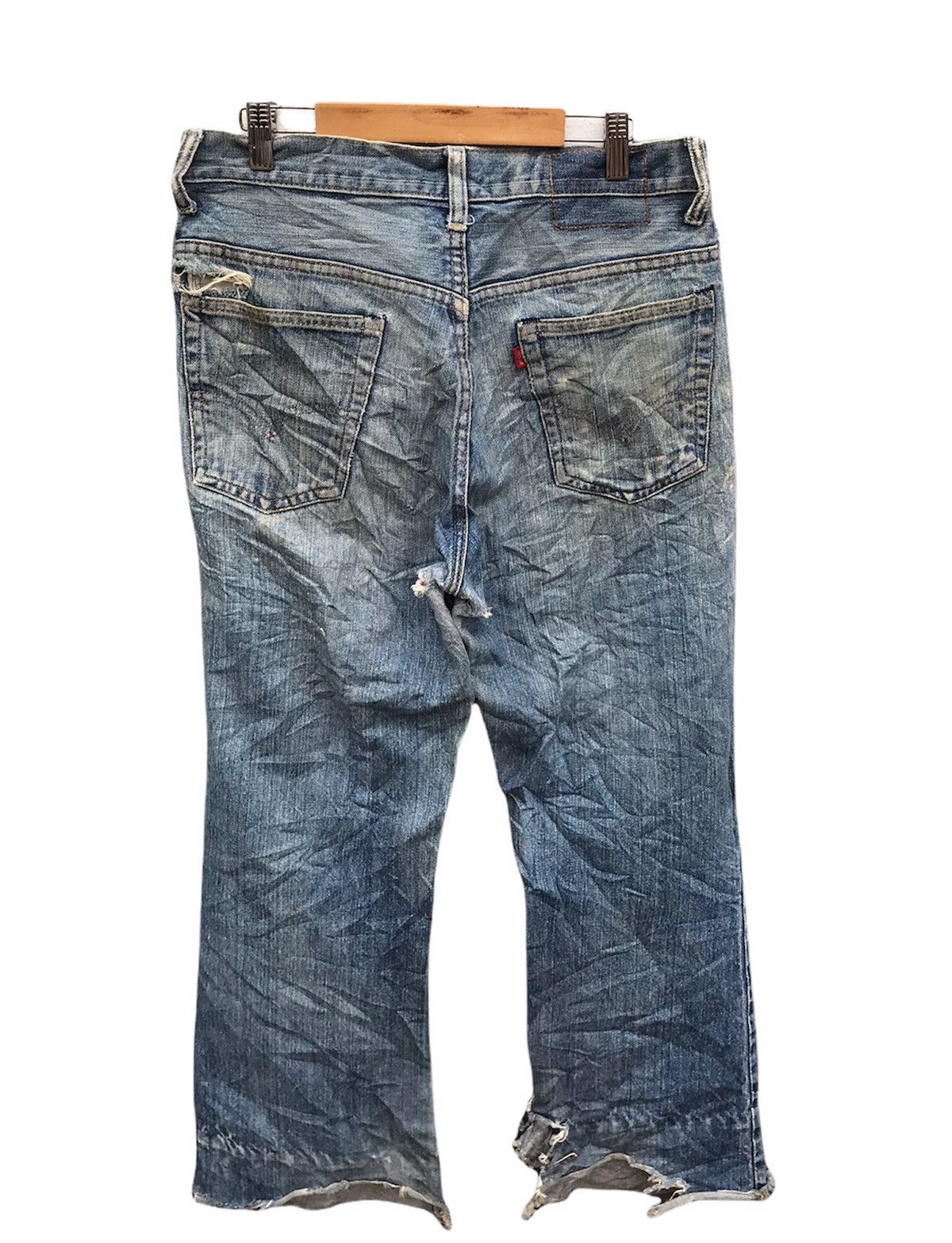 Levi's Vintage Levi's button no.8 bootcut cropped denim jeans 29x25 Size US 29 - 4 Thumbnail