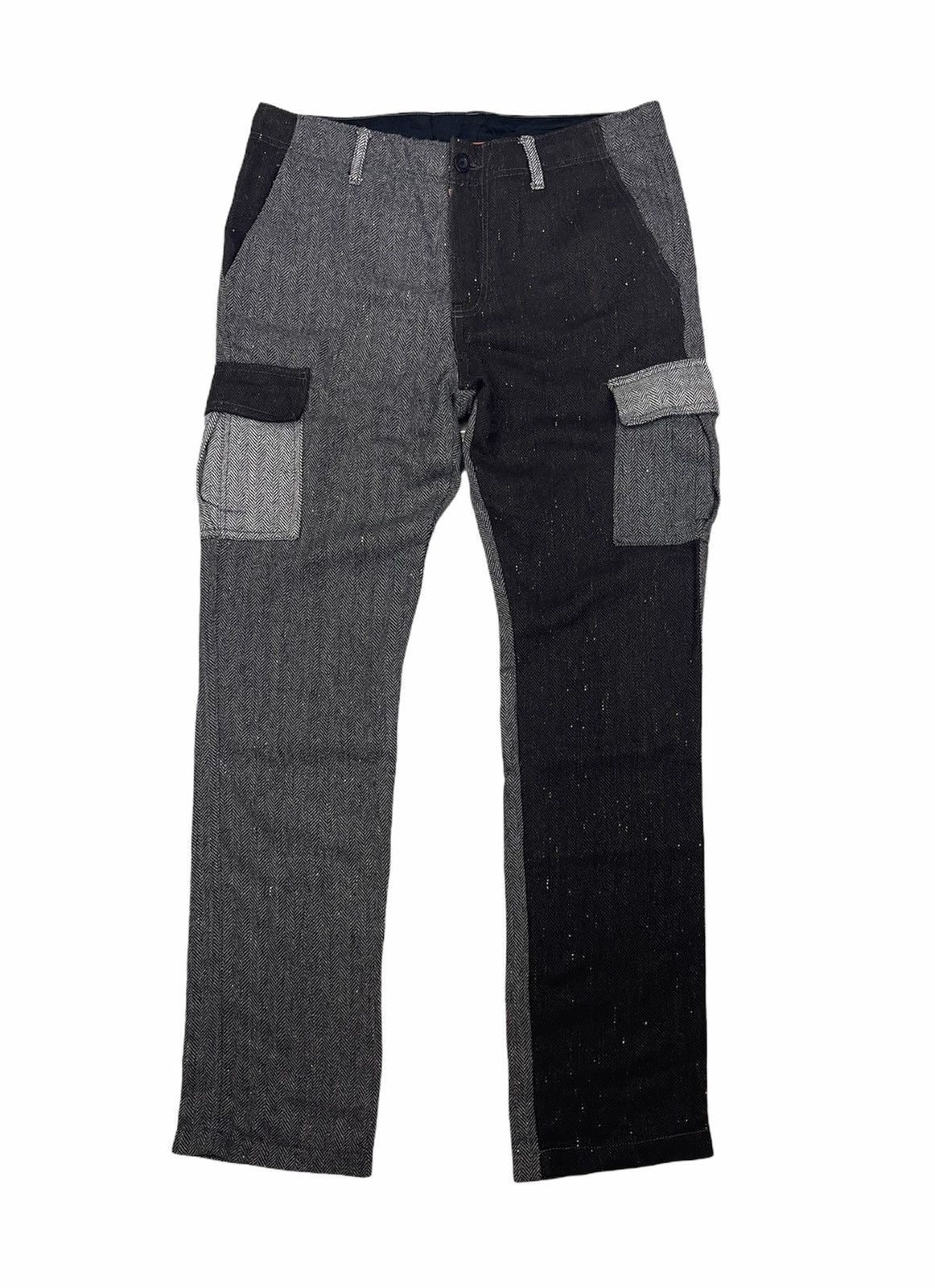 Japanese Brand Hybrid Patchwork Cargo Herringbone twill Galaxy Pants Size US 34 / EU 50 - 2 Thumbnail