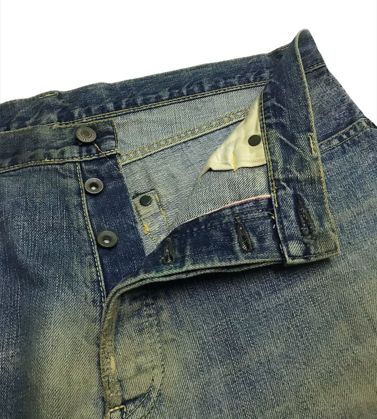 United Arrows Vintage 90s United Arrows selvedge denim jeans 34x29 Size US 35 - 2 Thumbnail
