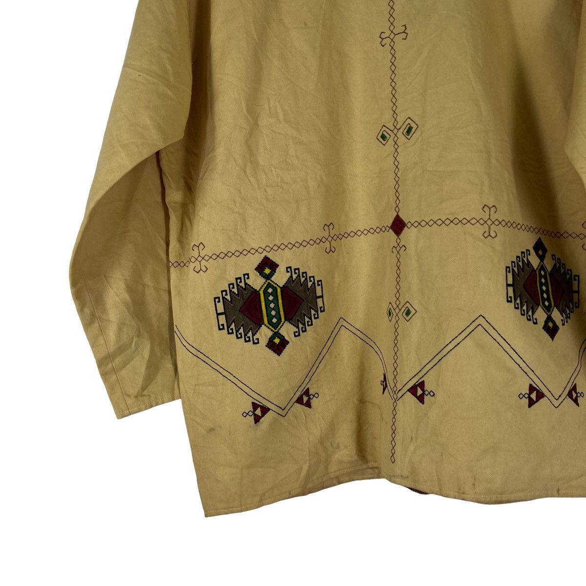 Japanese Brand VINTAGE FACE A FACE NAVAJO DESIGN JACKET ISSEY MIYAKE STYLE Size US M / EU 48-50 / 2 - 7 Thumbnail