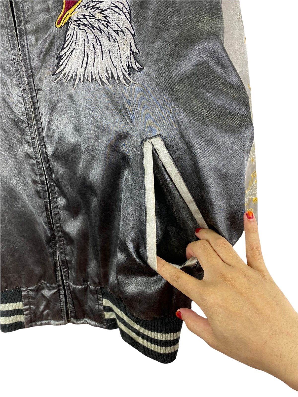 Japanese Brand × Vintage Vintage Japanese Sukajan jacket Size US L / EU 52-54 / 3 - 9 Thumbnail