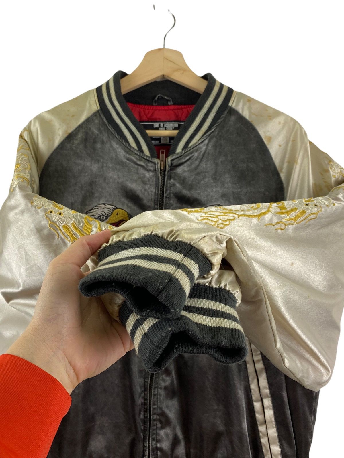 Japanese Brand × Vintage Vintage Japanese Sukajan jacket Size US L / EU 52-54 / 3 - 10 Thumbnail