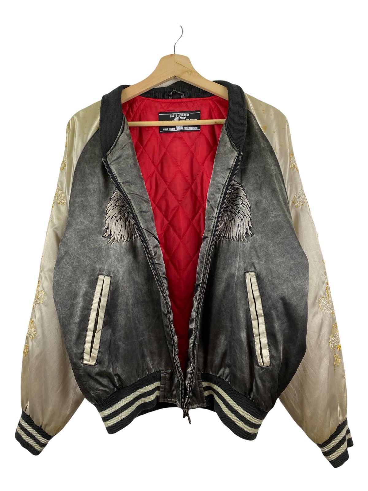 Japanese Brand × Vintage Vintage Japanese Sukajan jacket Size US L / EU 52-54 / 3 - 7 Thumbnail