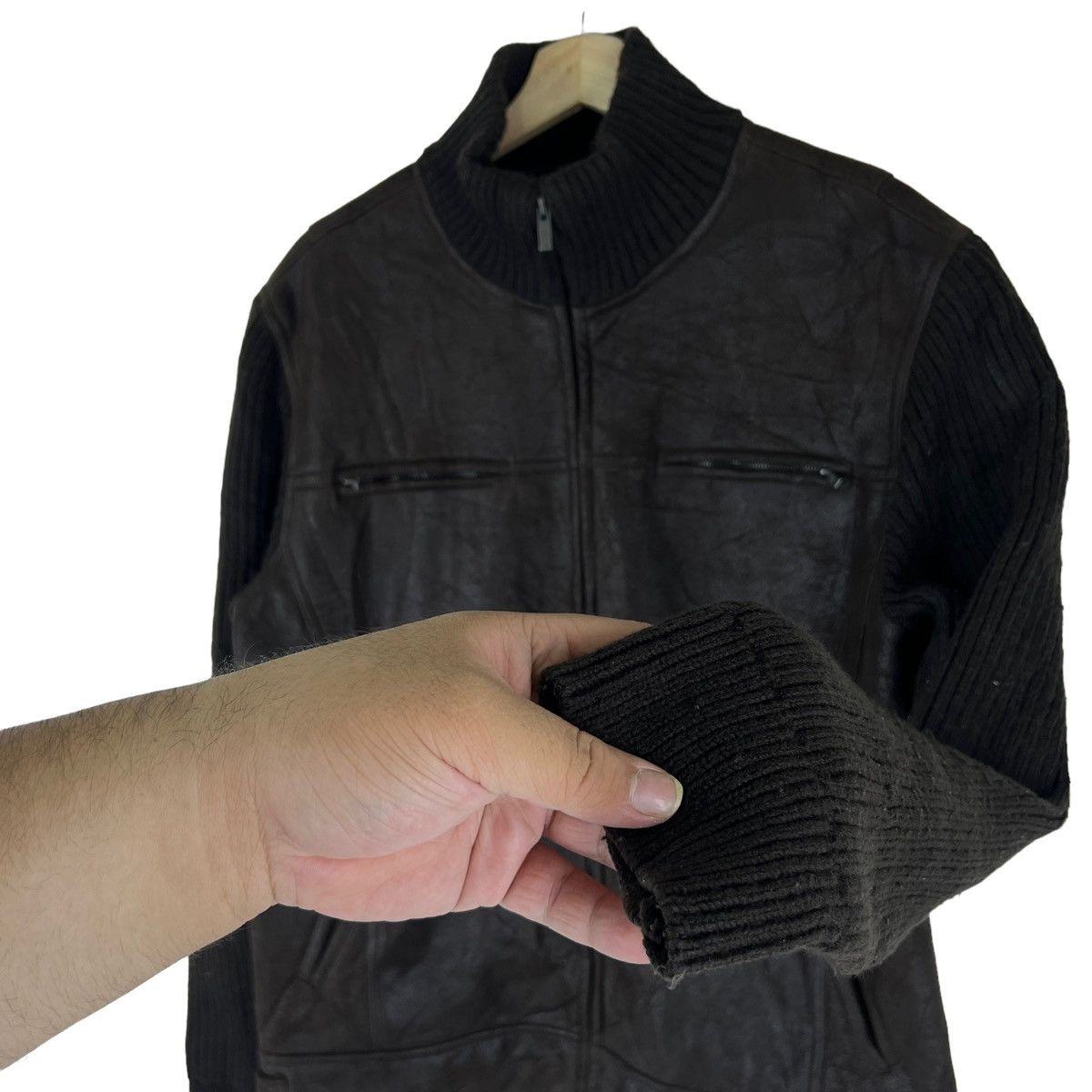 Japanese Brand VINTAGE B 3 MINK FUR LINING JACKET ZARA INSPIRE ISSEY MIYAKE Size US L / EU 52-54 / 3 - 8 Thumbnail