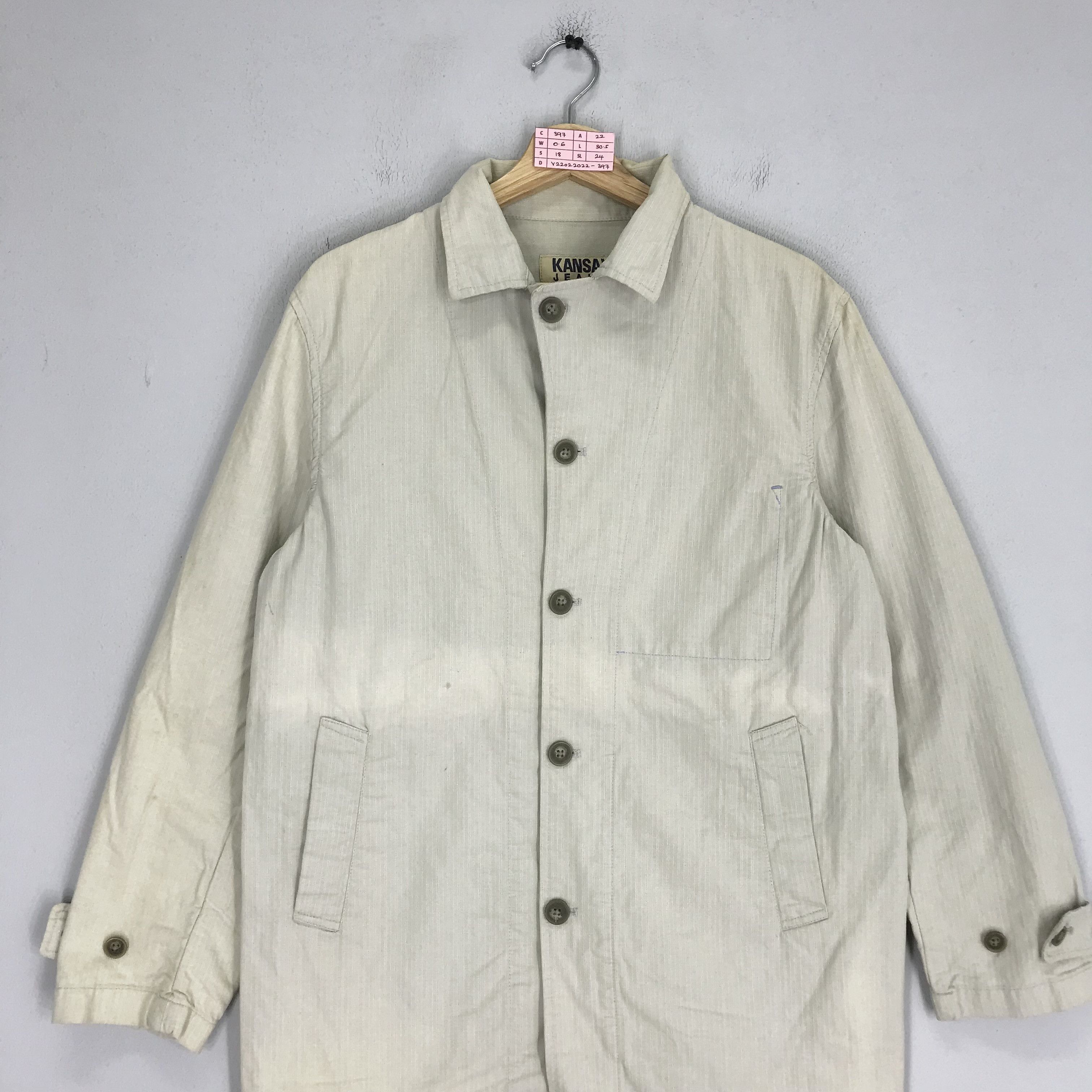 Japanese Brand Vintage Kansai Jeans Denim Jacket Double Pocket Kansai Japan Size US M / EU 48-50 / 2 - 3 Thumbnail