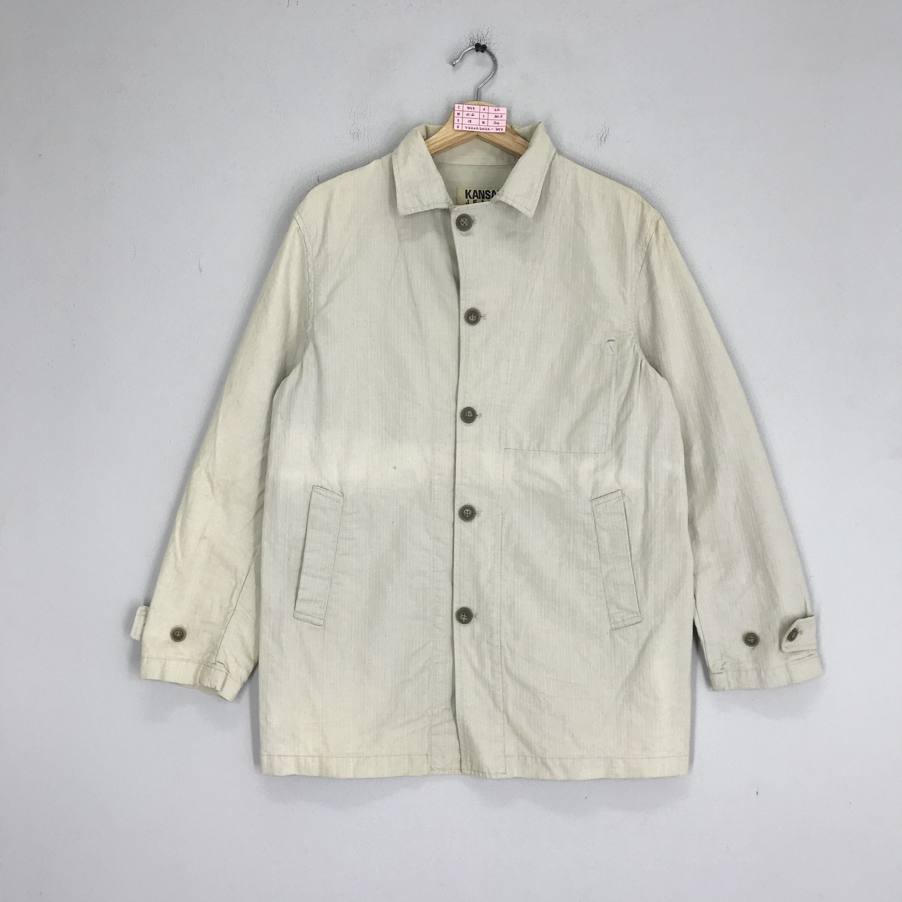 Japanese Brand Vintage Kansai Jeans Denim Jacket Double Pocket Kansai Japan Size US M / EU 48-50 / 2 - 1 Thumbnail