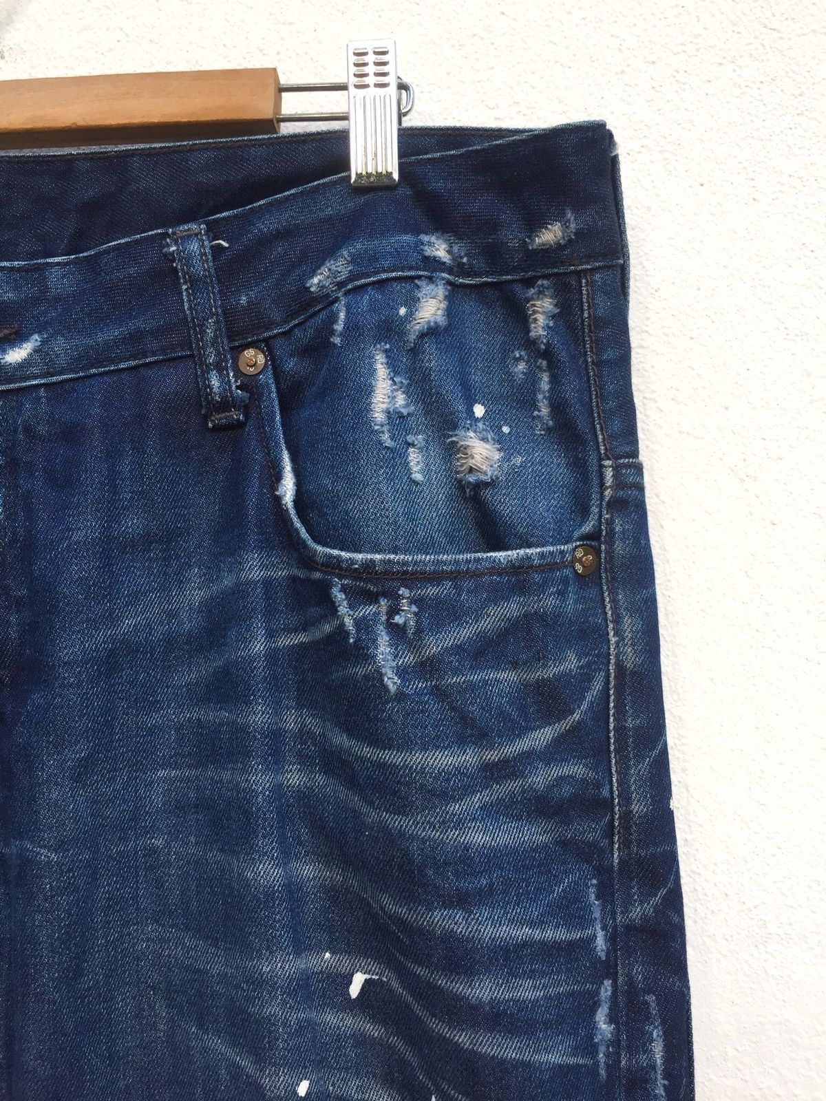 G-Star Drop Crotch Taper Paint Splash Oversized Denim Size US 38 / EU 54 - 8 Thumbnail