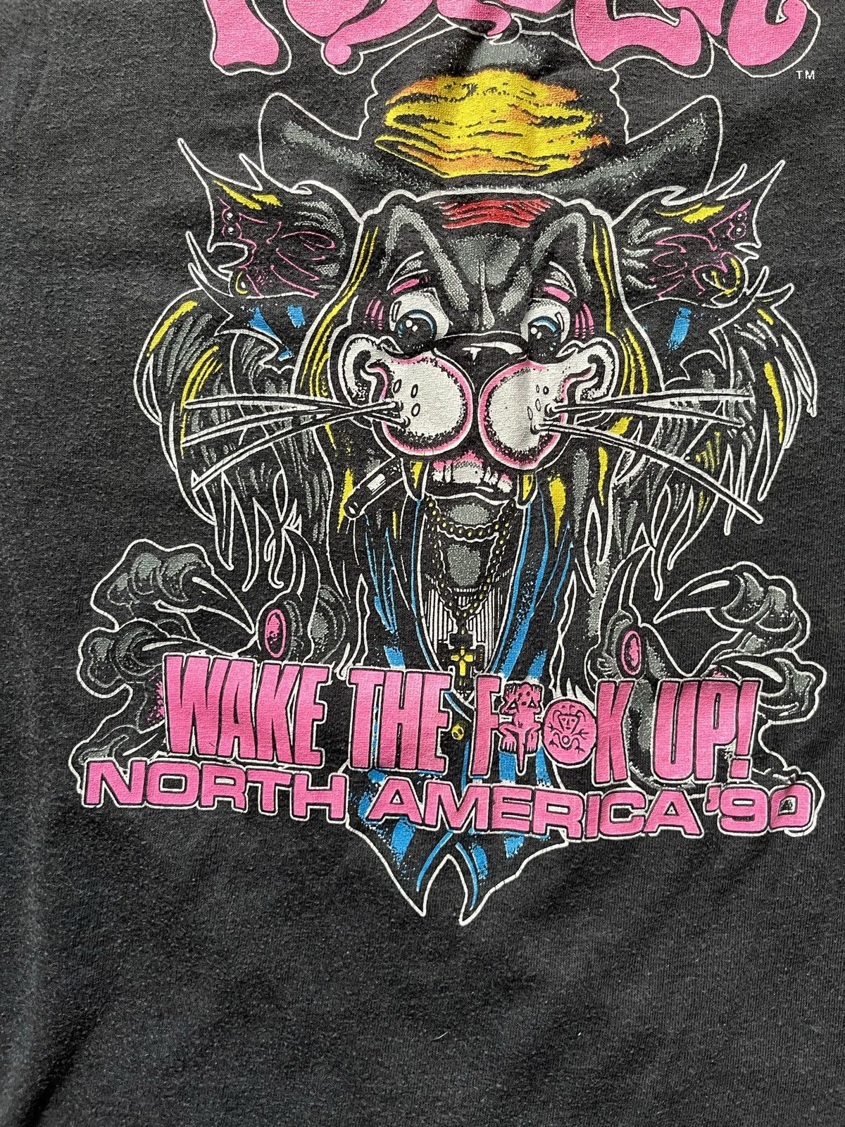 Vintage VERY RARE 1990 Faster Pussycat Tour T-Shirt Size US XS / EU 42 / 0 - 10 Thumbnail