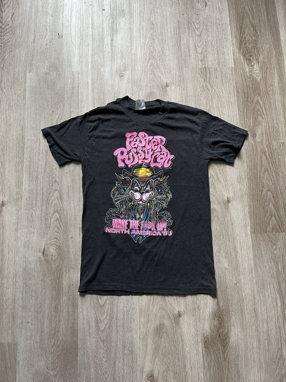 Vintage VERY RARE 1990 Faster Pussycat Tour T-Shirt Size US XS / EU 42 / 0 - 1 Thumbnail