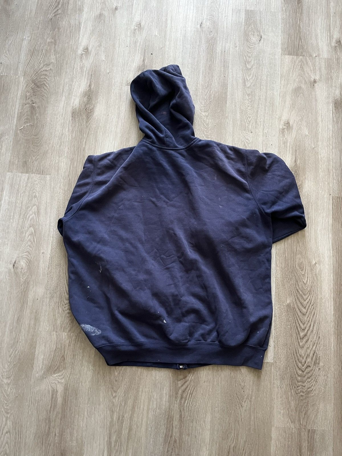 Carhartt Vintage Worn In Navy Blue Carhartt Zip Up Hoodie Size US XXL / EU 58 / 5 - 19 Thumbnail
