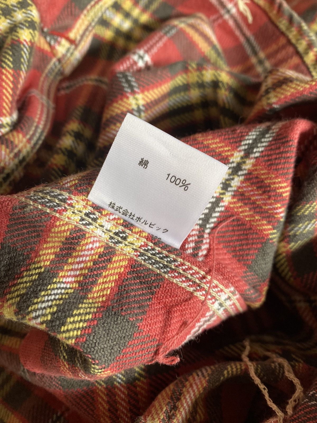 Flannel × Native ⚡️Rare⚡️ Vintage Alabama Red Skin Native Spellout Flannel Size XL / US 12-14 / IT 48-50 - 9 Thumbnail