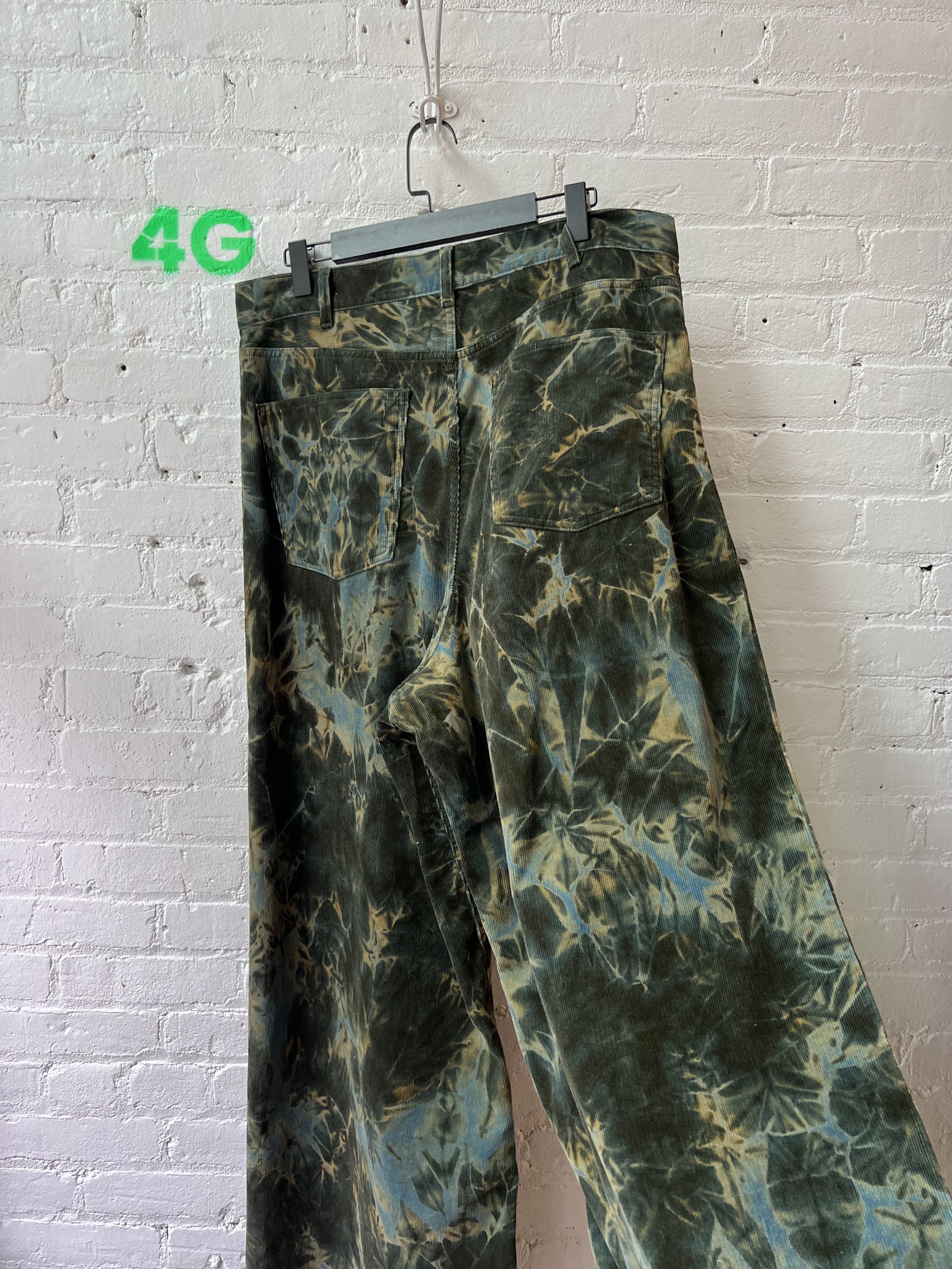 Celine Celine Tie-Dye Oversize Corduroy Pant 4G SELLER Size US 33 - 9 Thumbnail