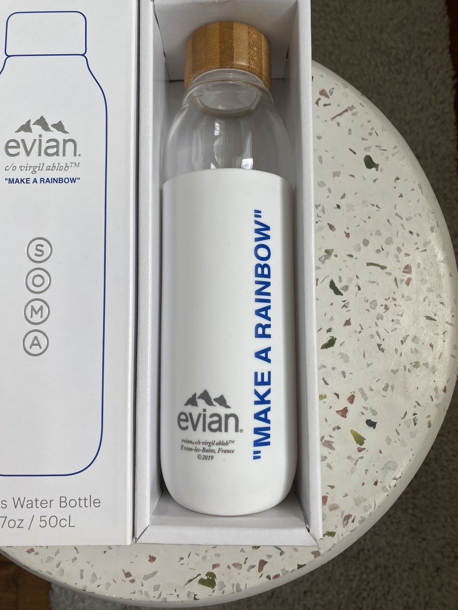Virgil Abloh DARK BLUE Bottle Virgil Abloh SOMA Evian Size ONE SIZE - 2 Thumbnail