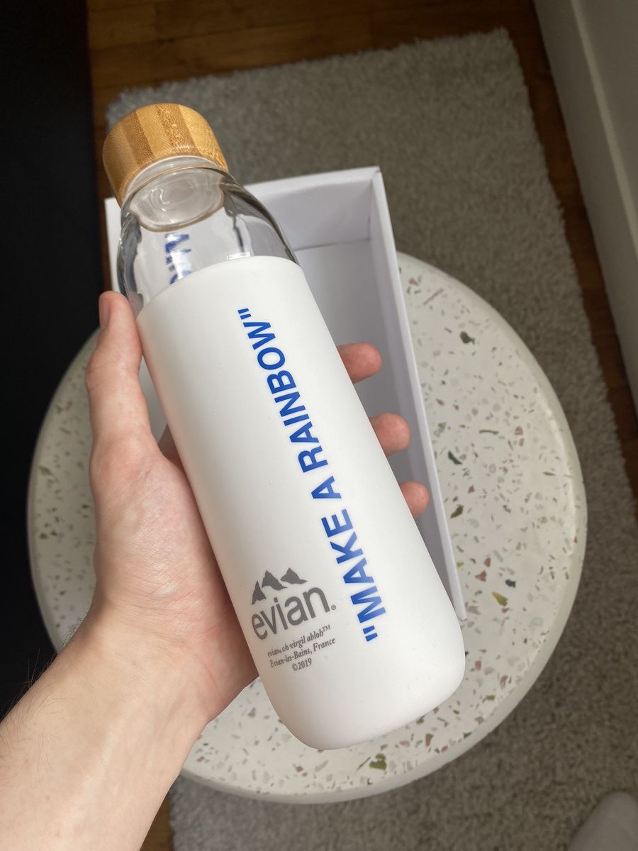 Virgil Abloh DARK BLUE Bottle Virgil Abloh SOMA Evian Size ONE SIZE - 4 Thumbnail