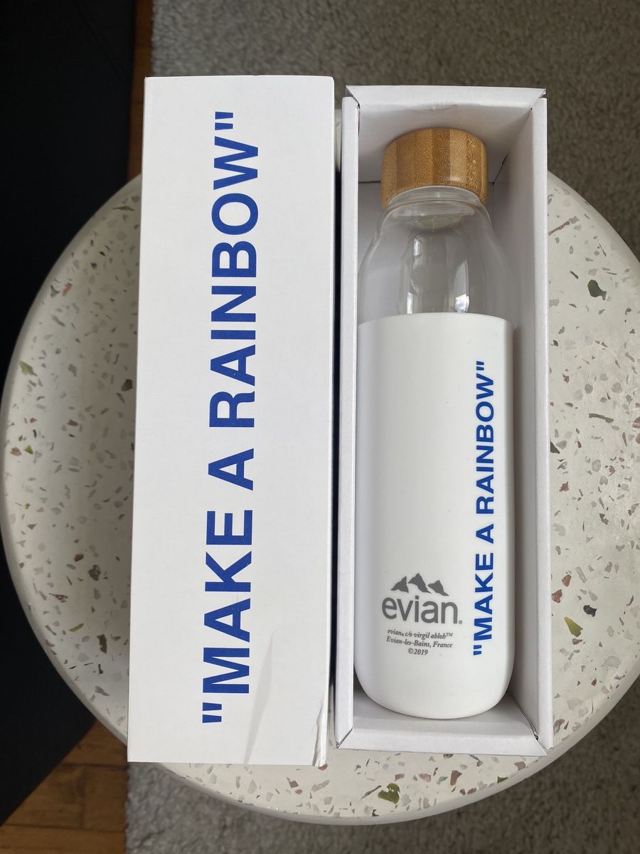Virgil Abloh DARK BLUE Bottle Virgil Abloh SOMA Evian Size ONE SIZE - 3 Thumbnail