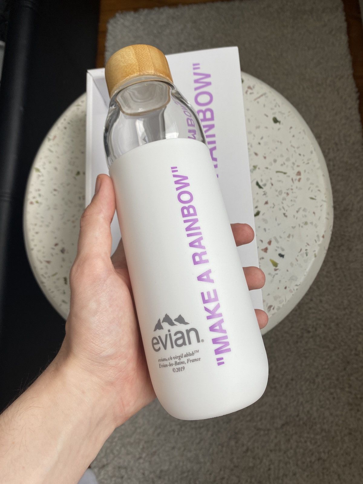 Virgil Abloh PURPLE Bottle Virgil Abloh SOMA Evian Size ONE SIZE - 4 Thumbnail