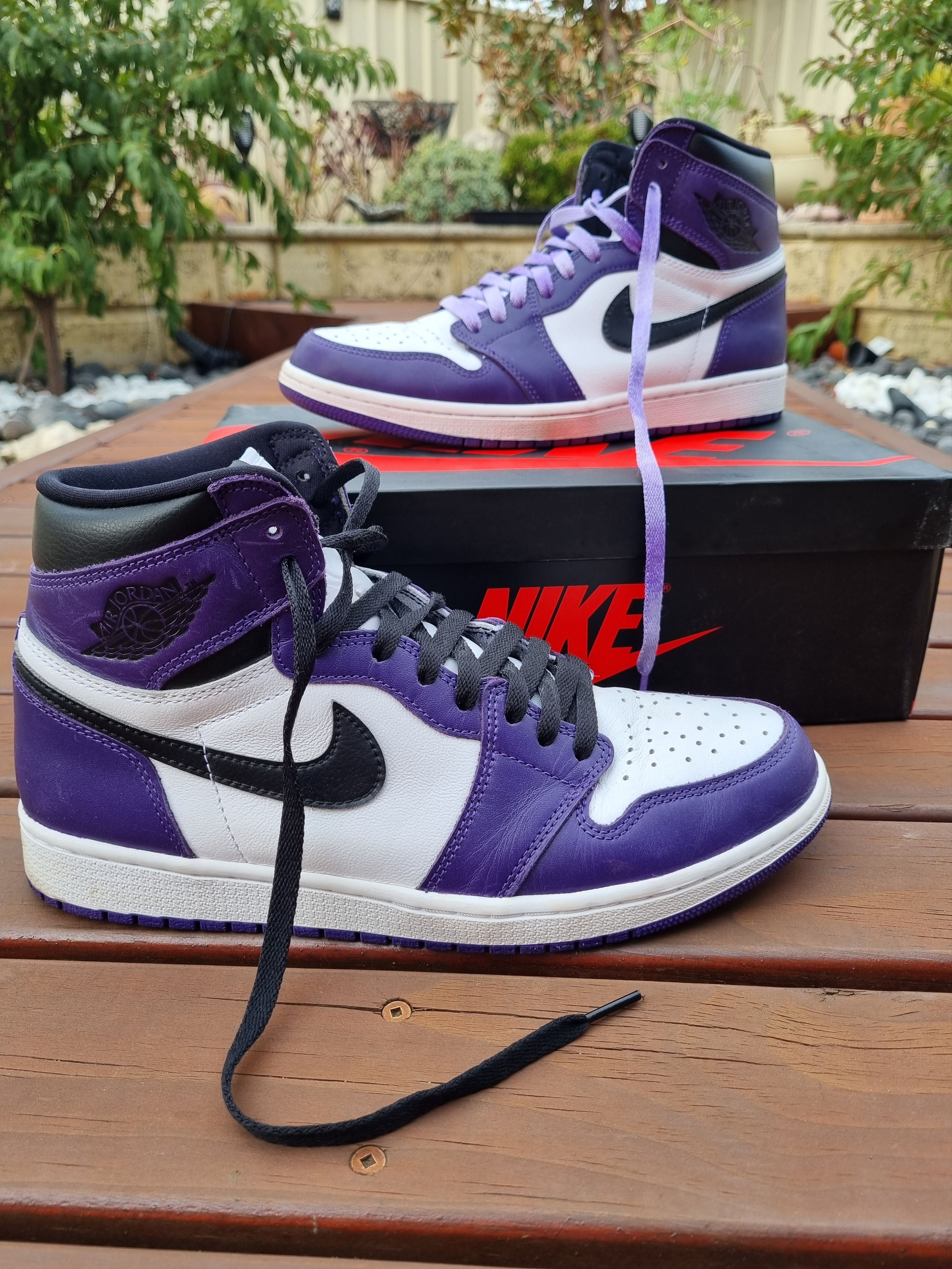 Jordan 1 Retro High Court Purple Size 10M/11.5W