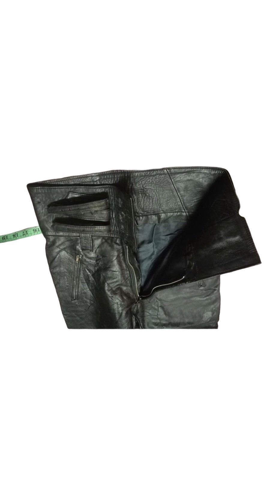Japanese Brand Cafe racer Motocycle Leather Wear Rare Design Trousers Pants Size US 30 / EU 46 - 4 Thumbnail