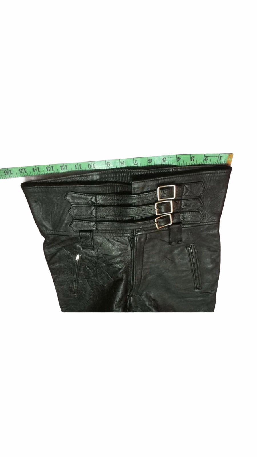 Japanese Brand Cafe racer Motocycle Leather Wear Rare Design Trousers Pants Size US 30 / EU 46 - 5 Thumbnail
