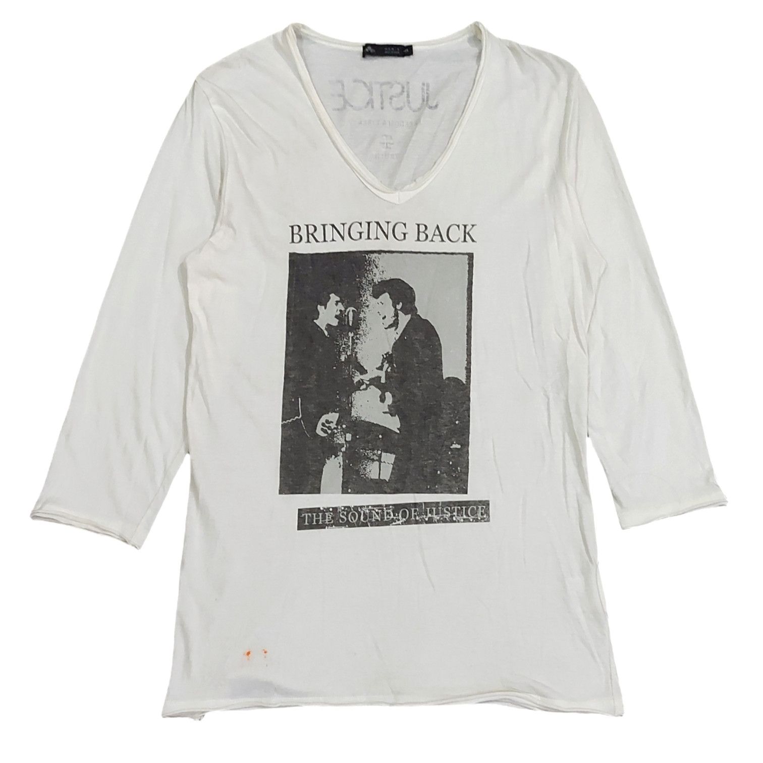 Band Tees × Japanese Brand × Melrose RARE! MEN'S MELROSE "BRINGING BACK THE SOUND OF JUSTICE" Size US S / EU 44-46 / 1 - 1 Thumbnail