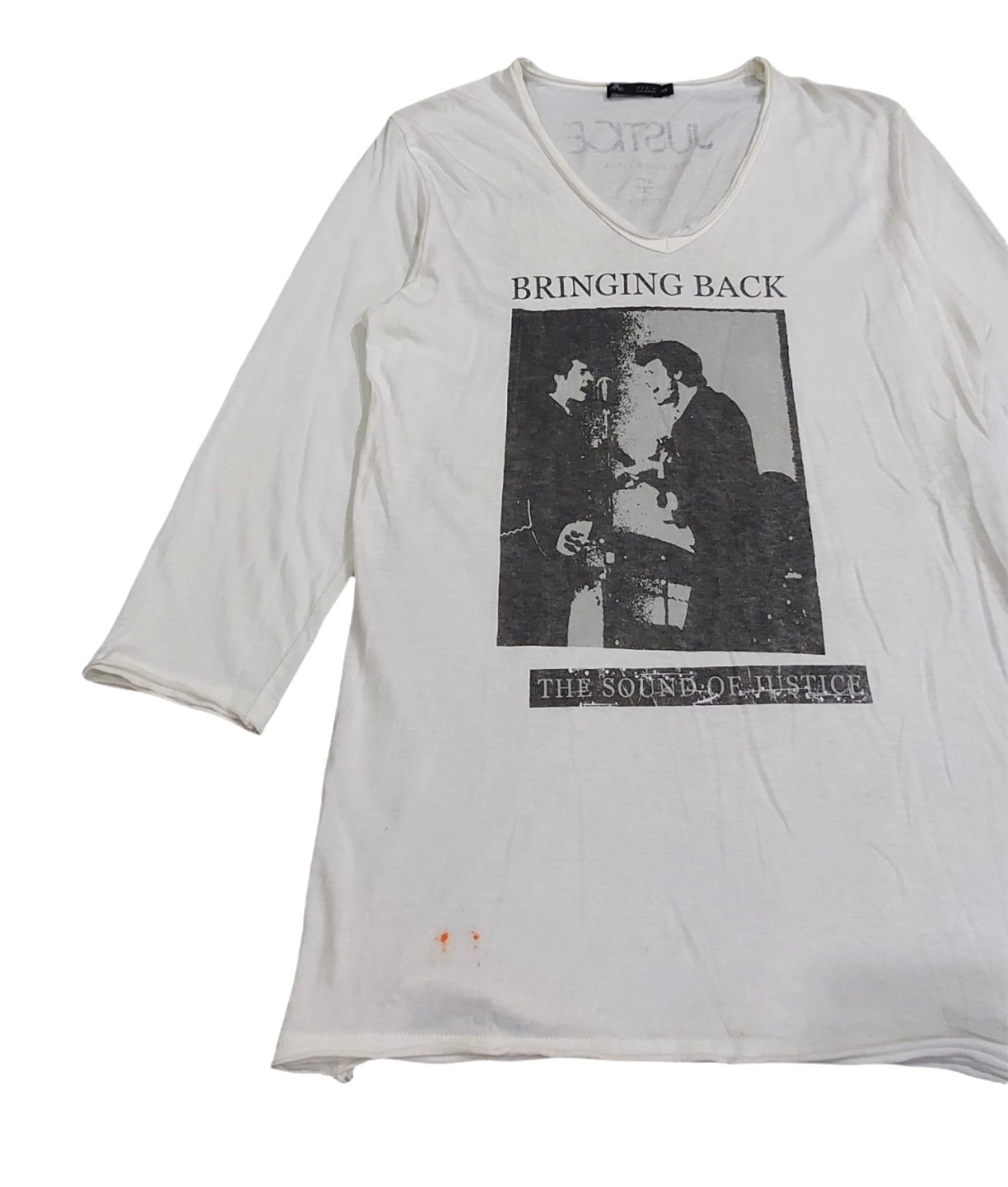 Band Tees × Japanese Brand × Melrose RARE! MEN'S MELROSE "BRINGING BACK THE SOUND OF JUSTICE" Size US S / EU 44-46 / 1 - 4 Thumbnail