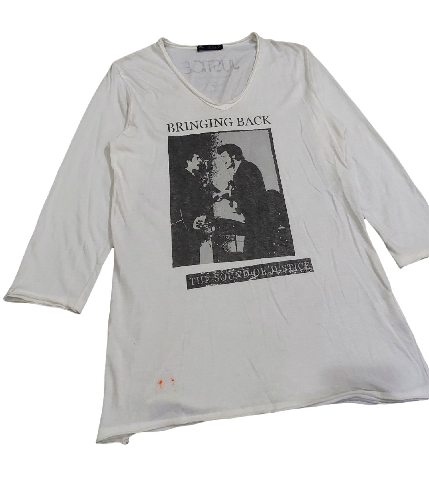 Band Tees × Japanese Brand × Melrose RARE! MEN'S MELROSE "BRINGING BACK THE SOUND OF JUSTICE" Size US S / EU 44-46 / 1 - 5 Thumbnail
