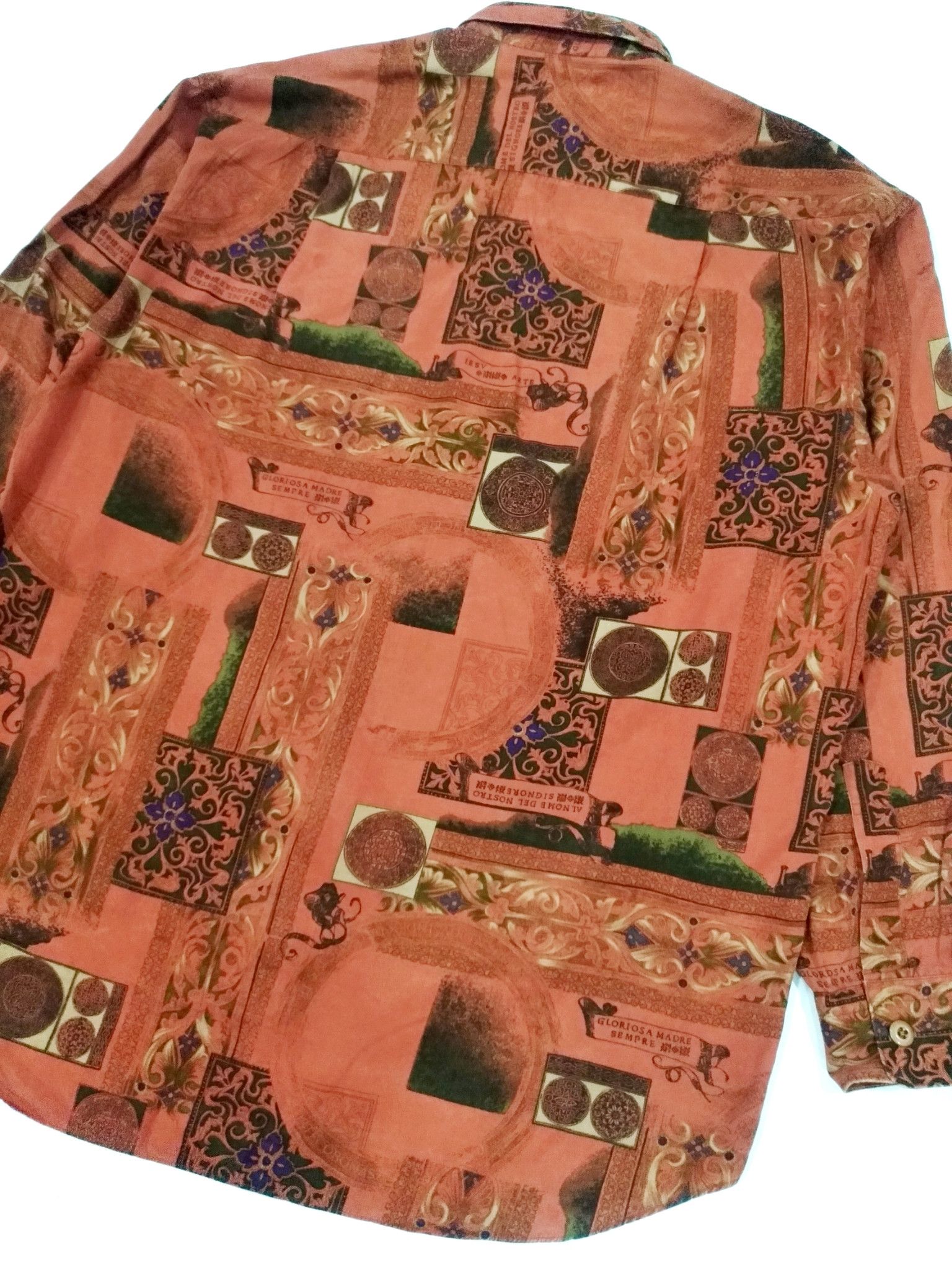 Designer RARE!!! VTG HEART BREAKER BAROQUE L/SLEEVE SHIRT Size US L / EU 52-54 / 3 - 8 Thumbnail