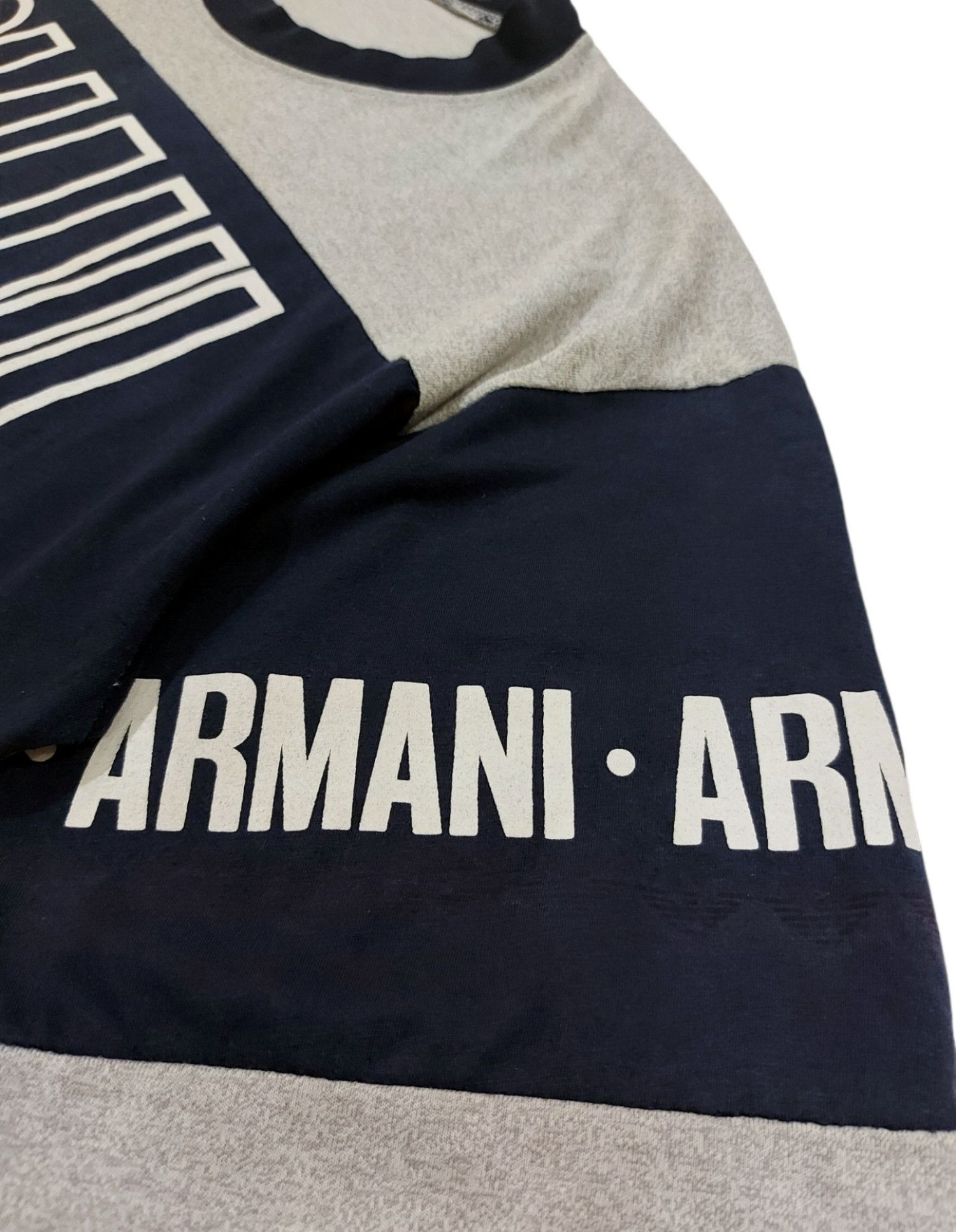 Designer × Giorgio Armani RARE! VTG GIORGIO ARMANI BIG LOGO SPELL OUT COLOUR BLOCK Size US L / EU 52-54 / 3 - 6 Thumbnail