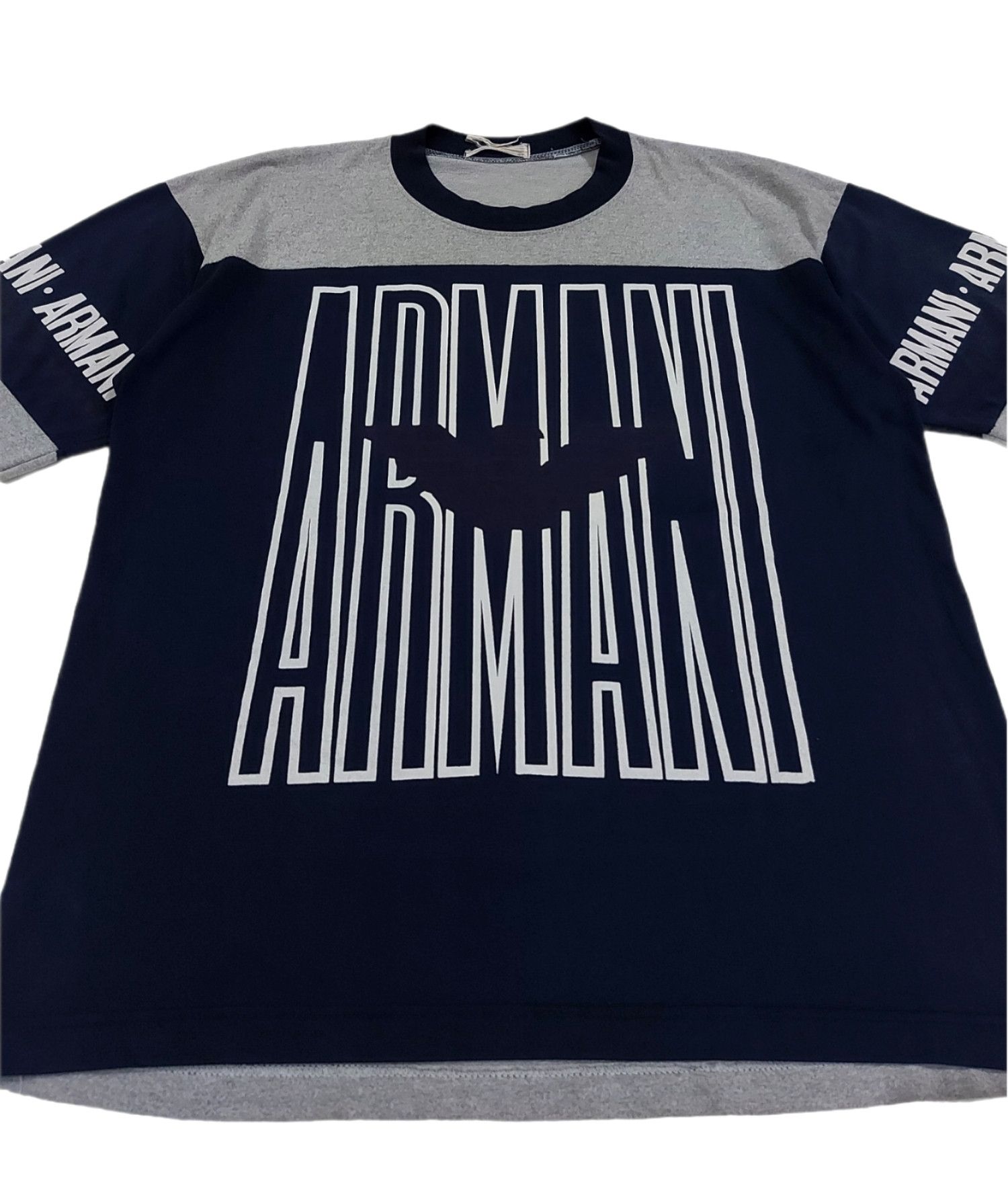 Designer × Giorgio Armani RARE! VTG GIORGIO ARMANI BIG LOGO SPELL OUT COLOUR BLOCK Size US L / EU 52-54 / 3 - 5 Thumbnail