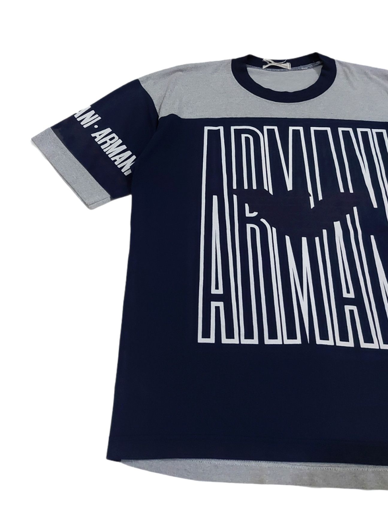 Designer × Giorgio Armani RARE! VTG GIORGIO ARMANI BIG LOGO SPELL OUT COLOUR BLOCK Size US L / EU 52-54 / 3 - 4 Thumbnail