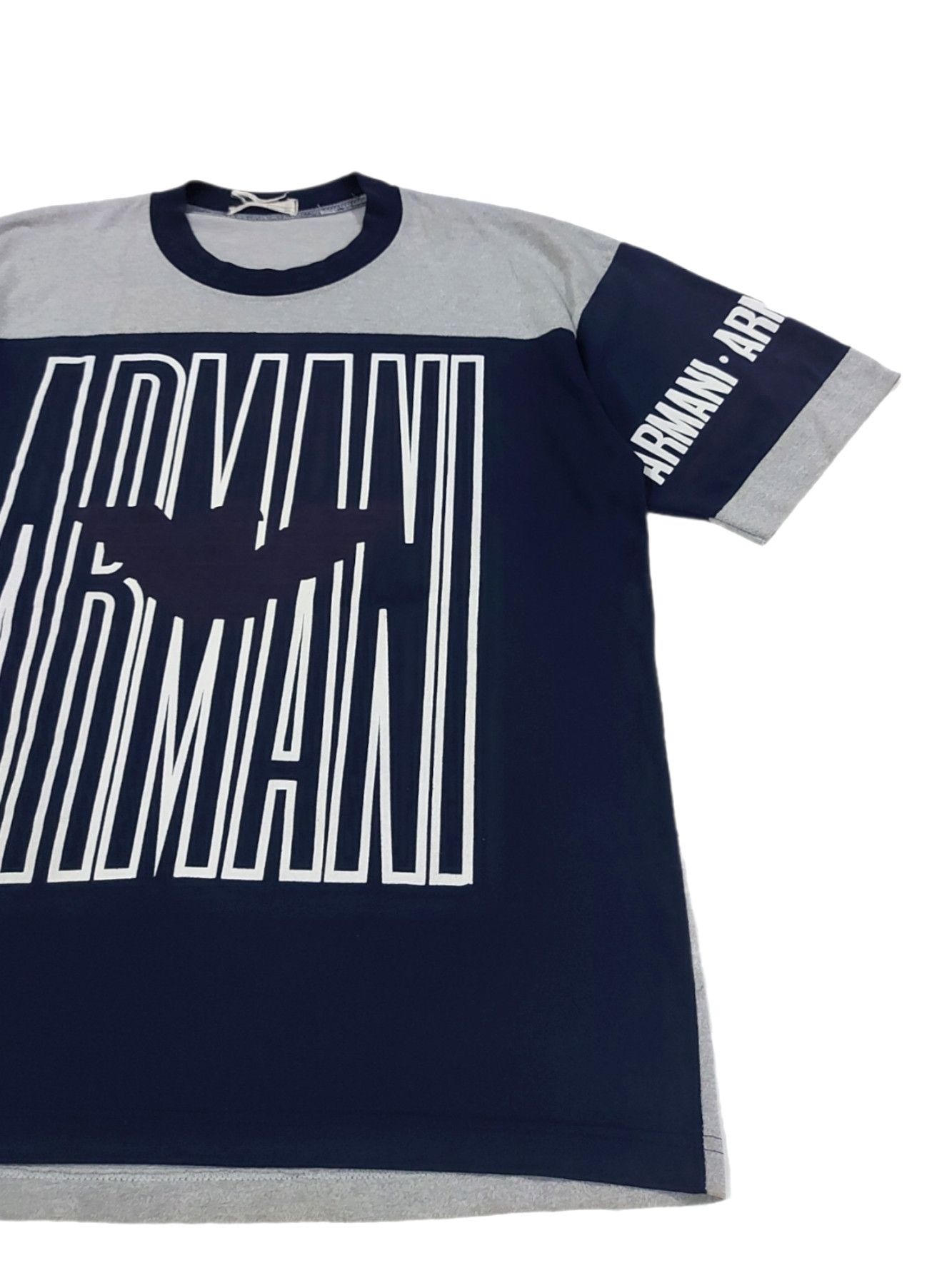 Designer × Giorgio Armani RARE! VTG GIORGIO ARMANI BIG LOGO SPELL OUT COLOUR BLOCK Size US L / EU 52-54 / 3 - 3 Thumbnail