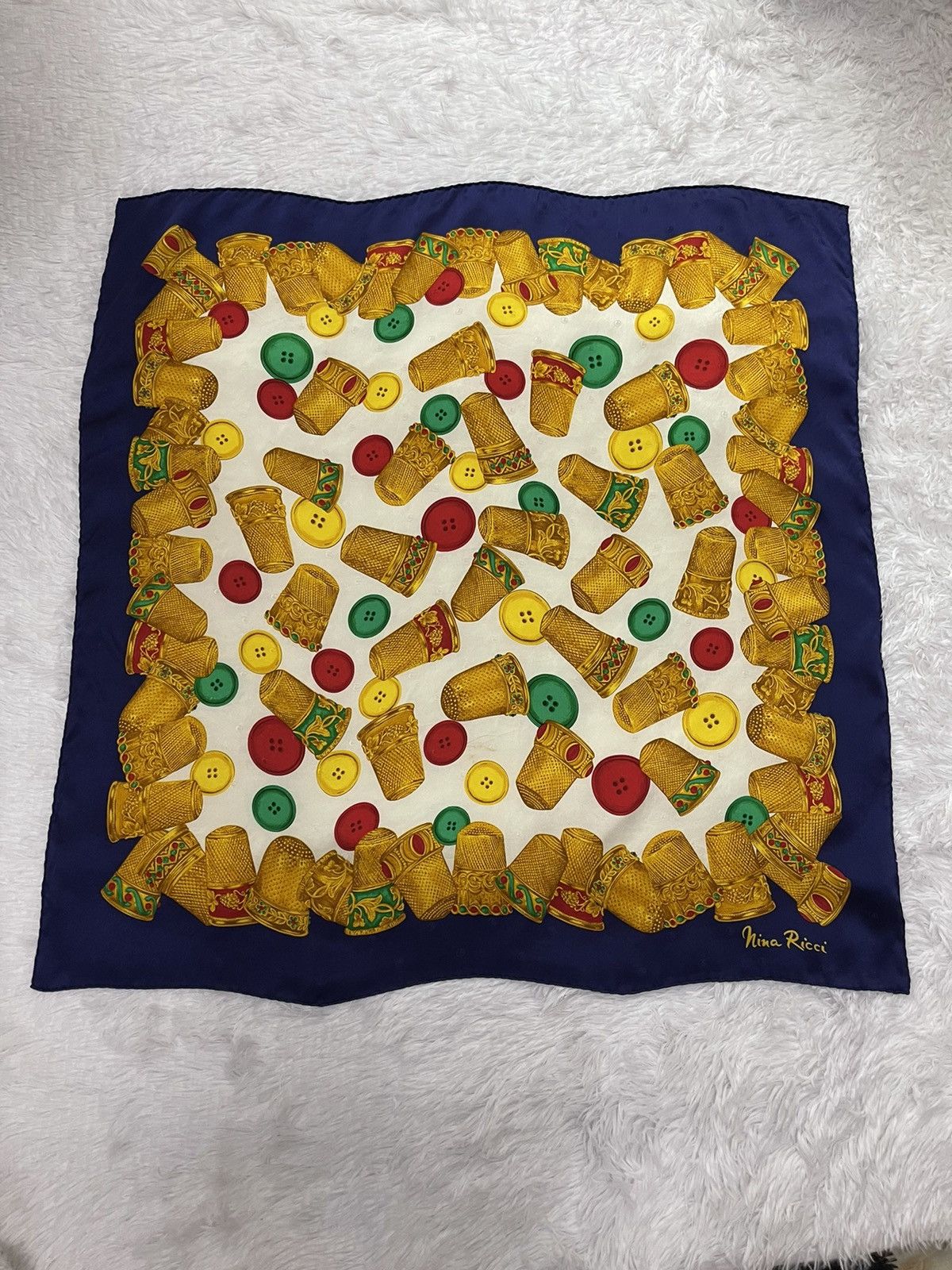 Nina Ricci Vintage Luxury Nina Ricci Silk Scarves Italy Size ONE SIZE - 2 Thumbnail