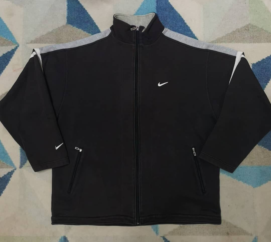 Nike 90's Vintage Nike Zip Up Sweater Jacket Size US XL / EU 56 / 4 - 1 Thumbnail
