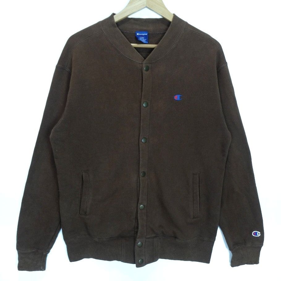 Champion CHAMPION Small Embroidery Logo Button Up Sweatshirts Size US M / EU 48-50 / 2 - 2 Thumbnail